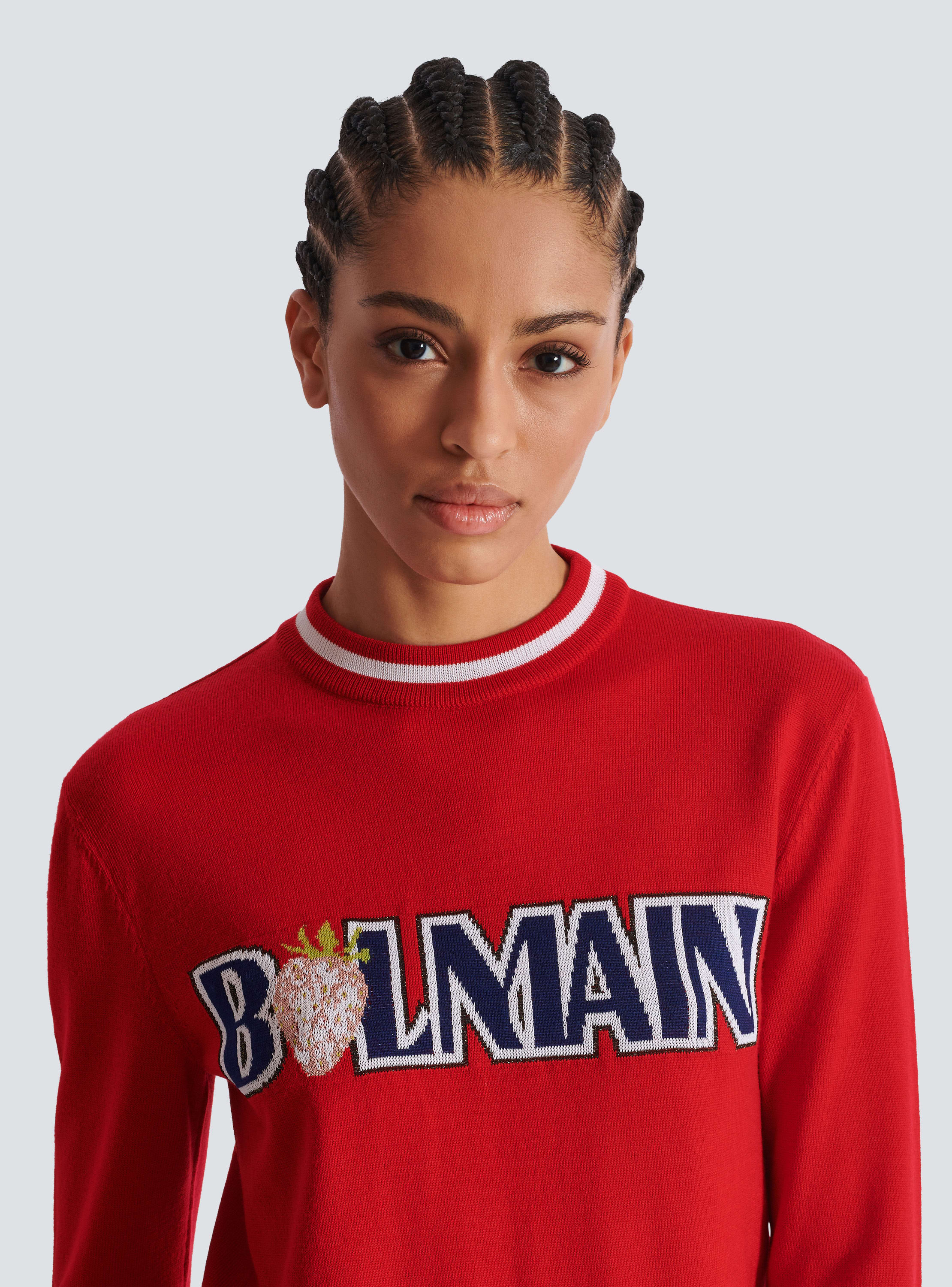 Wool Balmain Strawberry jumper Women BALMAIN