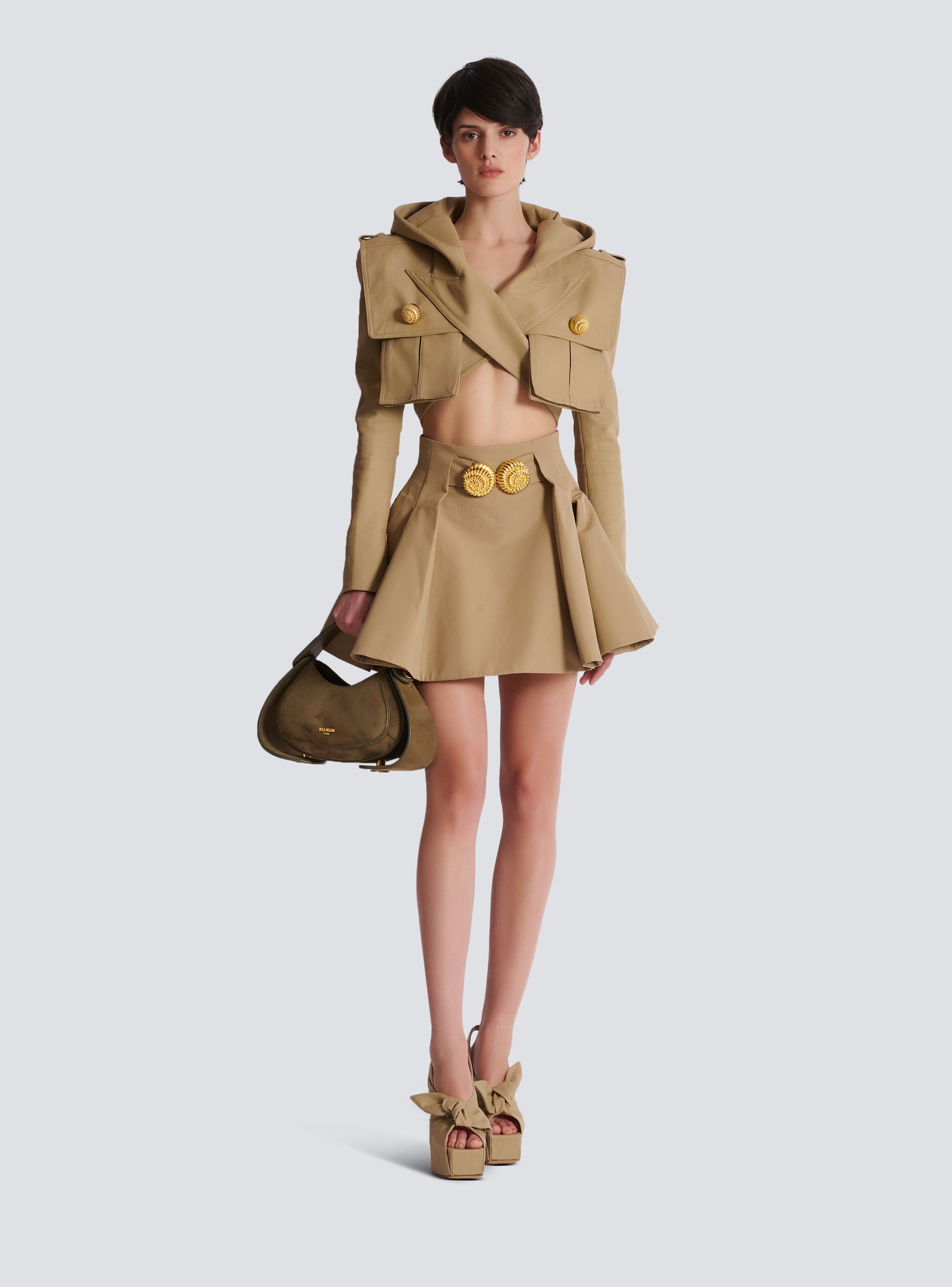 グランドプードル プリーツ フレアスカート - Women | BALMAIN 