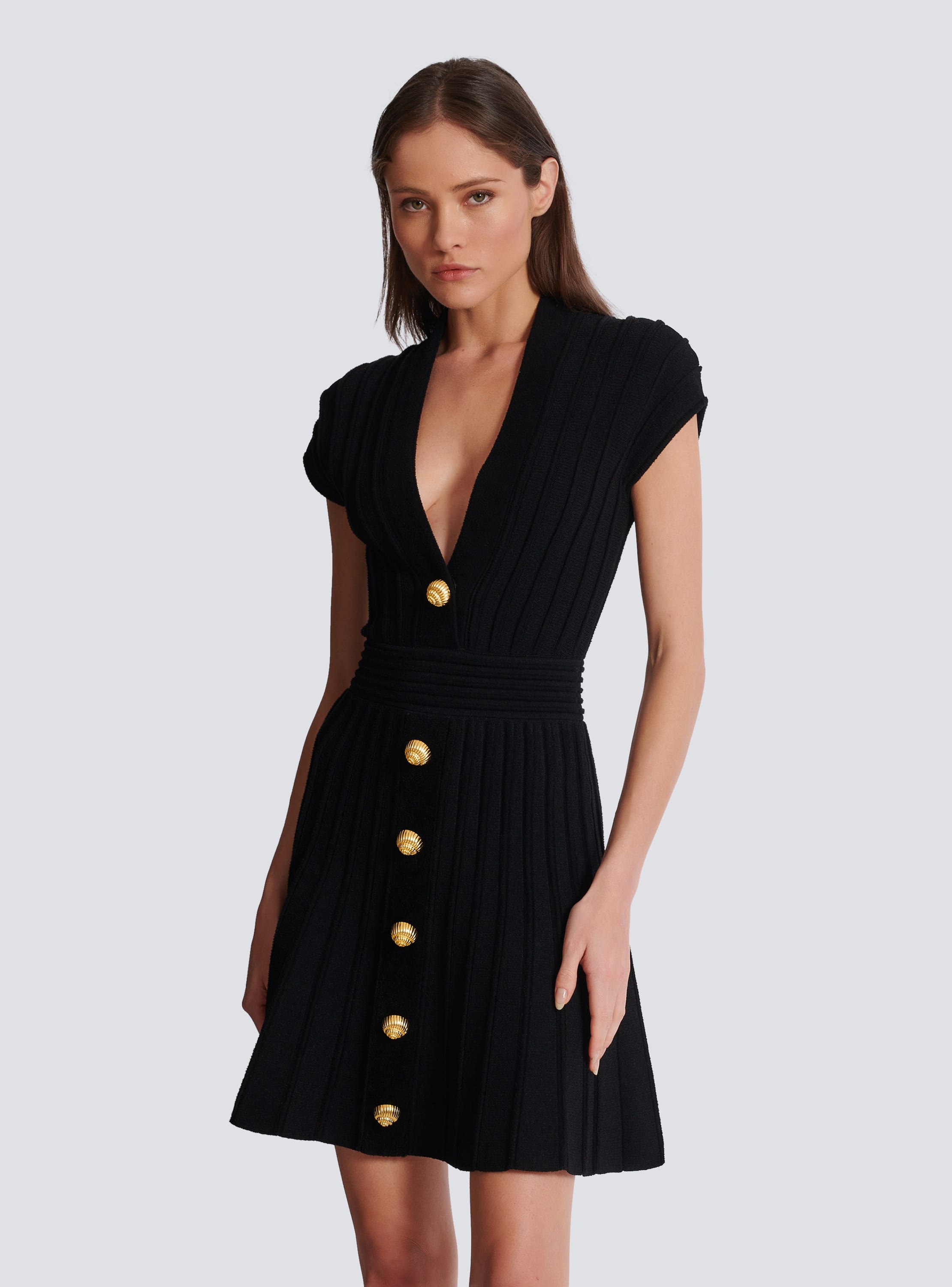 Balmain velvet dress best sale