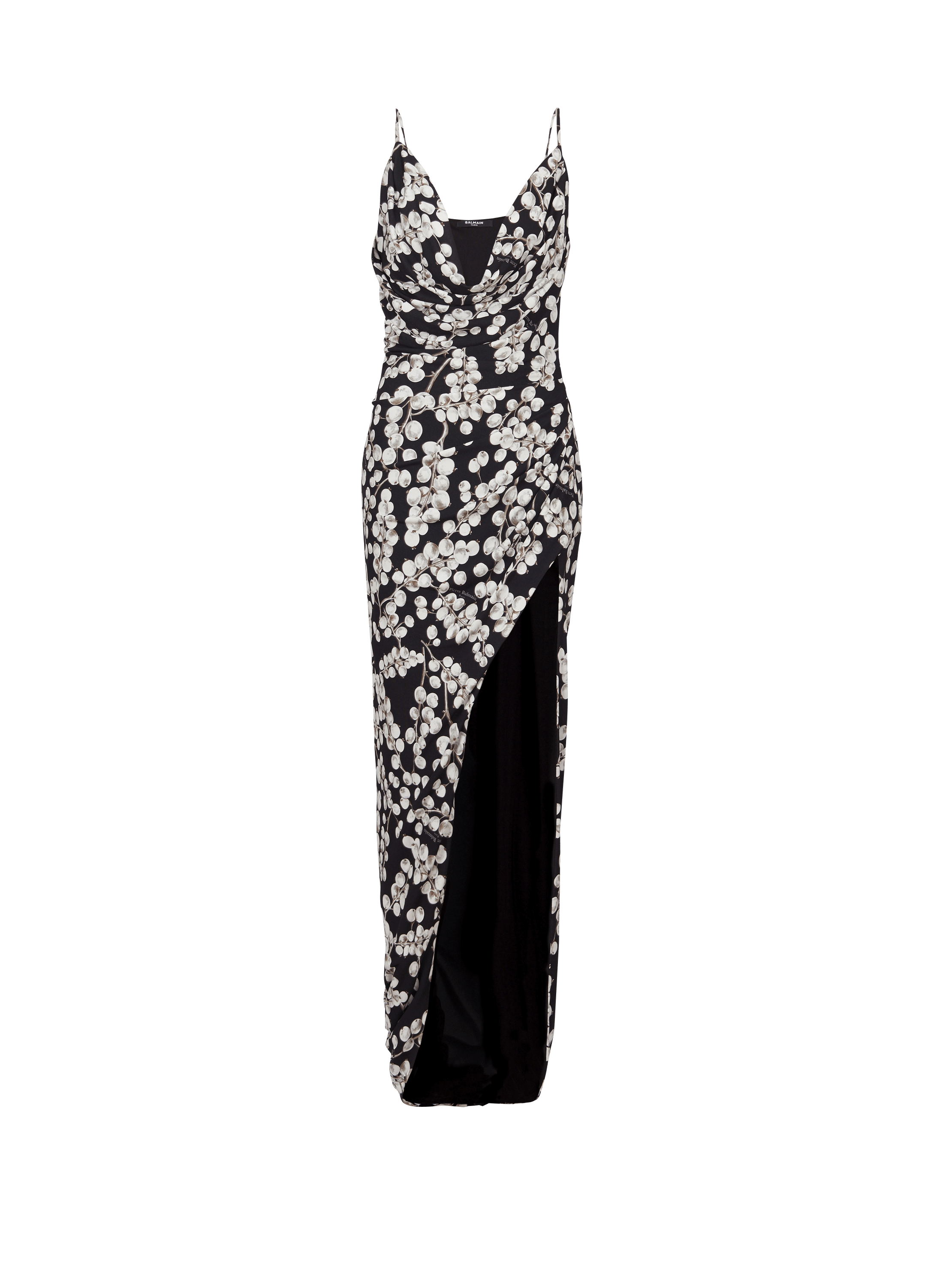 Langes Kleid mit Groseille-Print