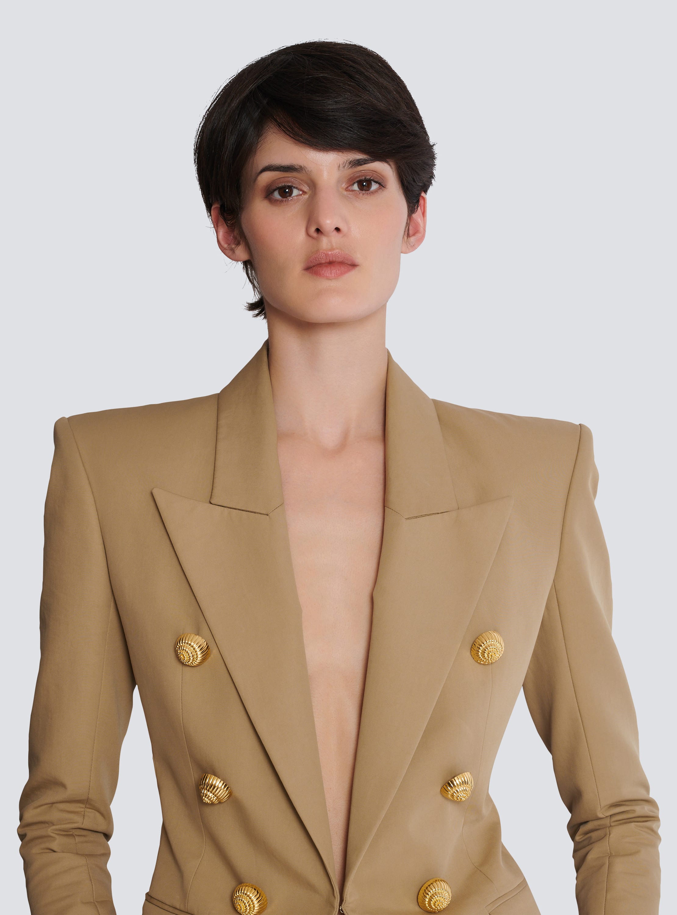 Balmain inspired blazer fashion dress