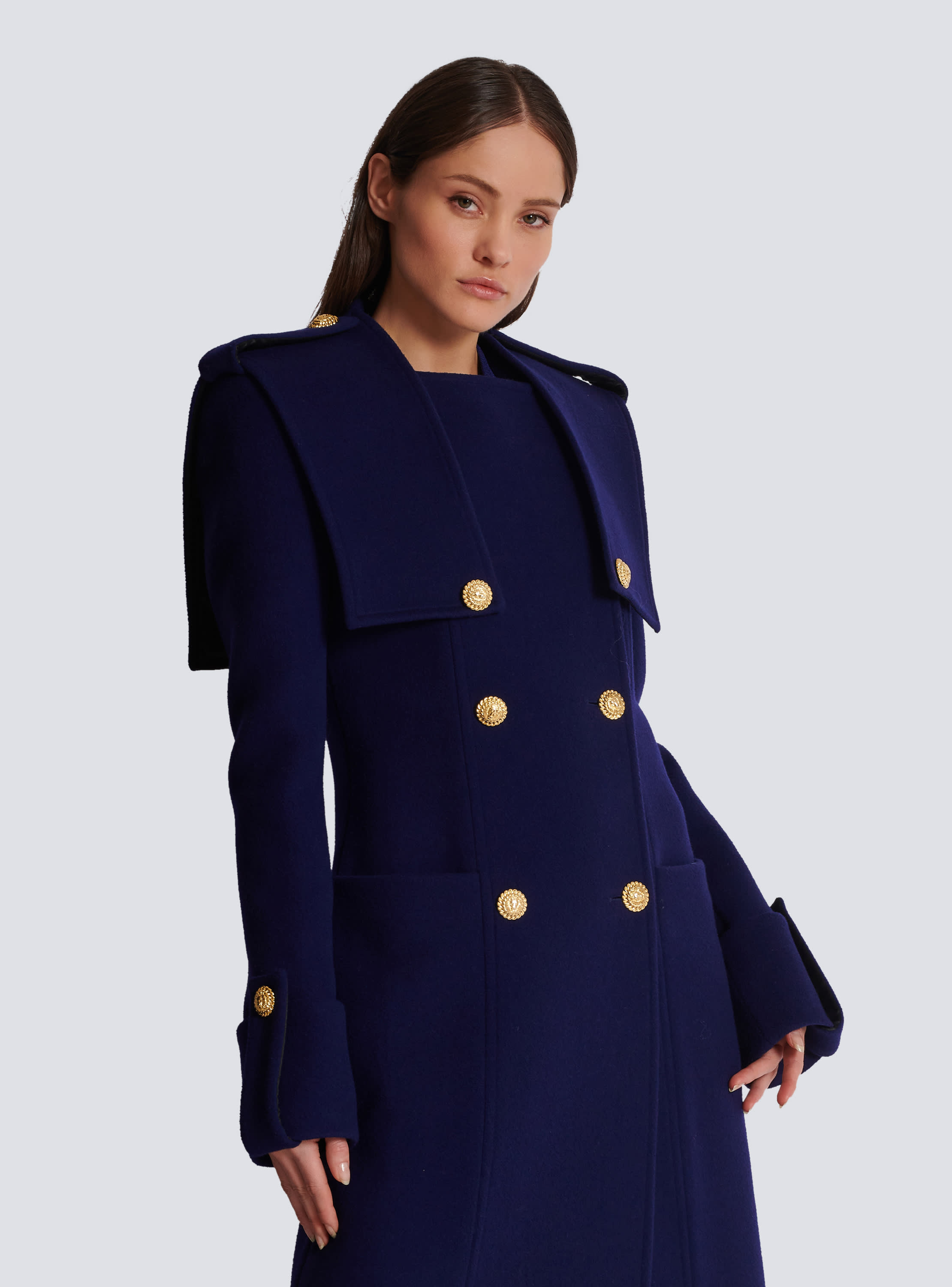 Balmain trench coat hotsell