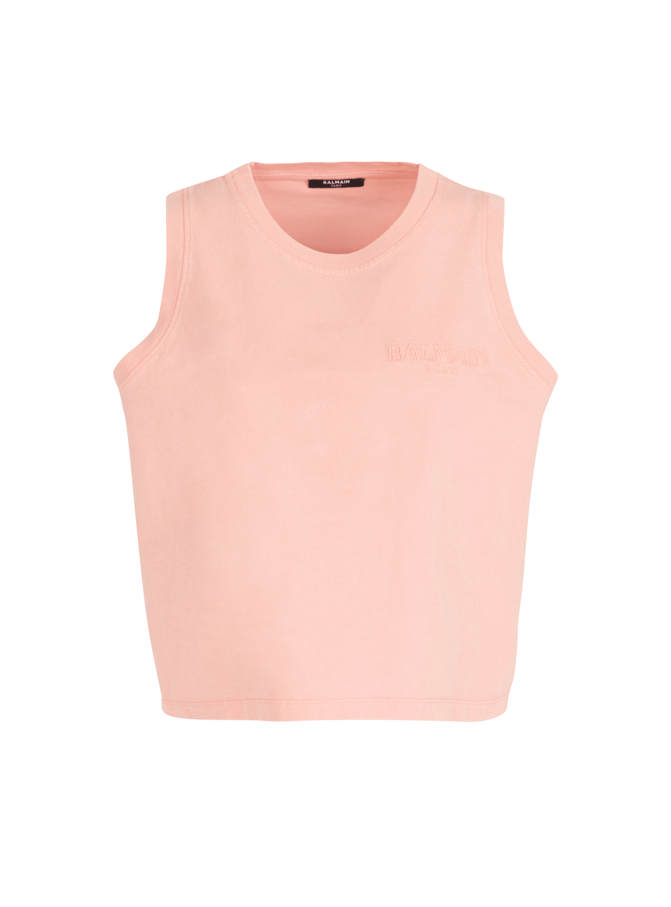 Tanktop mit Balmain Vintage-Stickerei