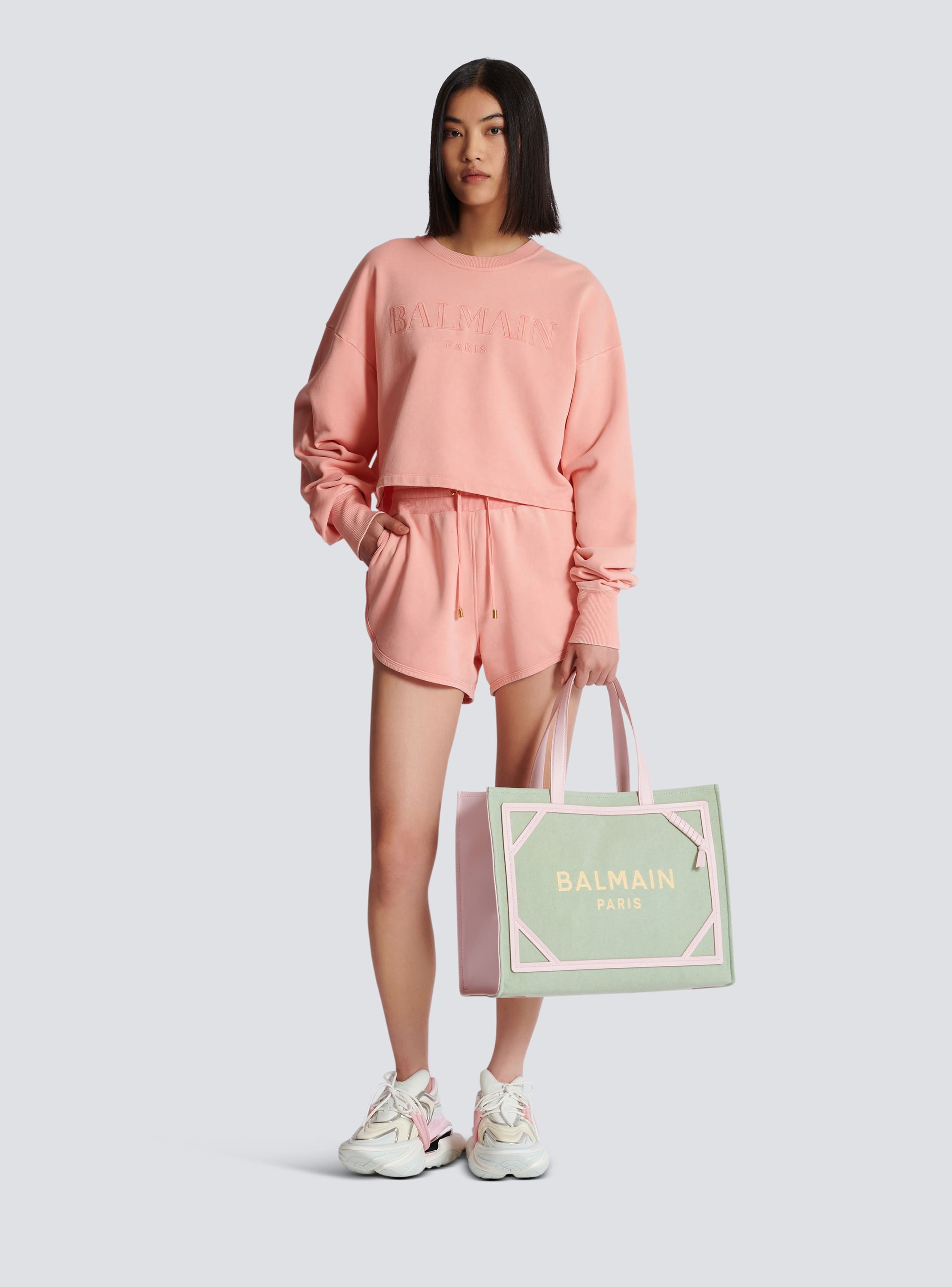 Sweatshirt mit Balmain Vintage-Stickerei 