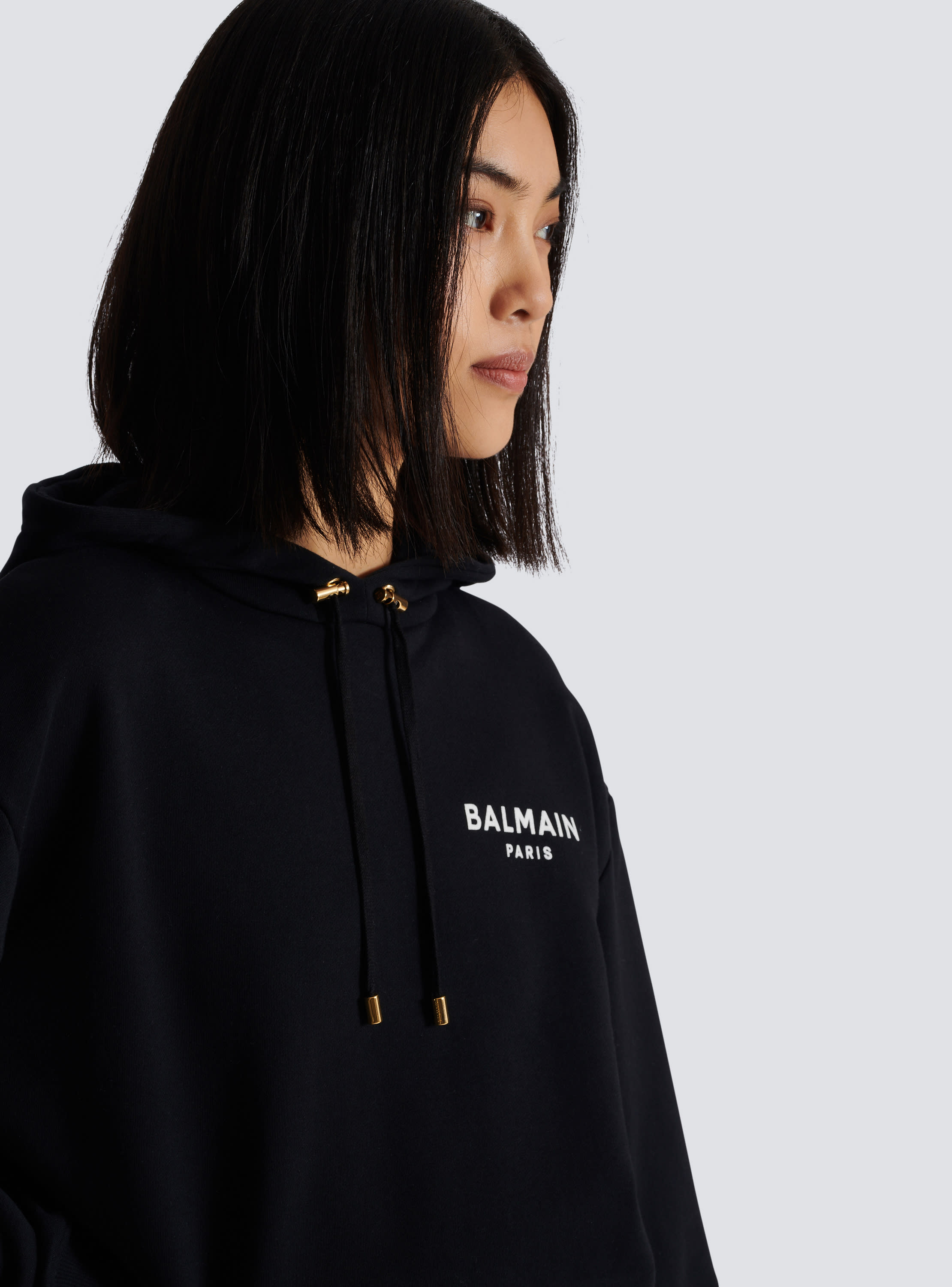 Flocked Balmain Paris hoodie