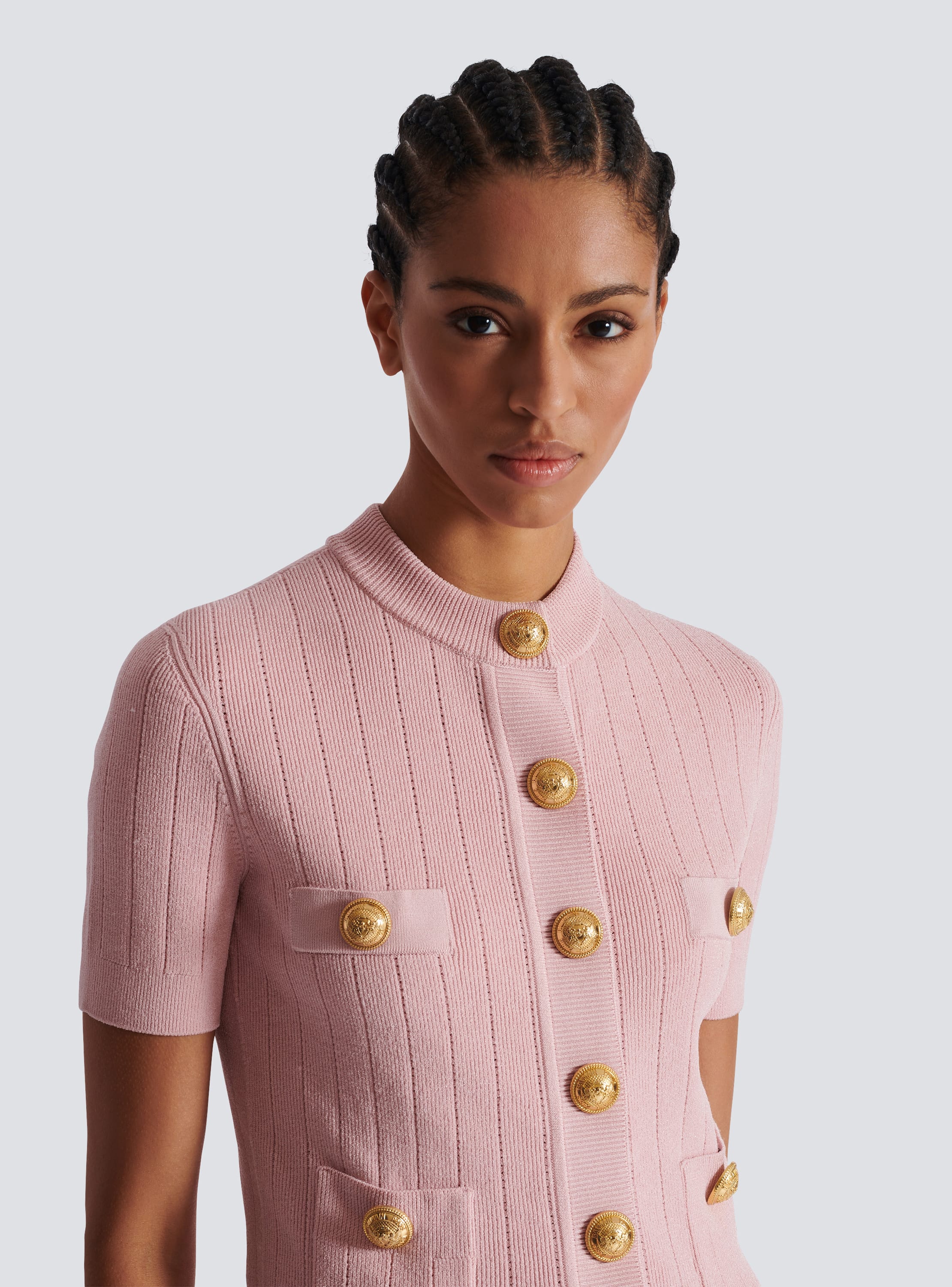 4-pocket knitted cardigan - Women | BALMAIN