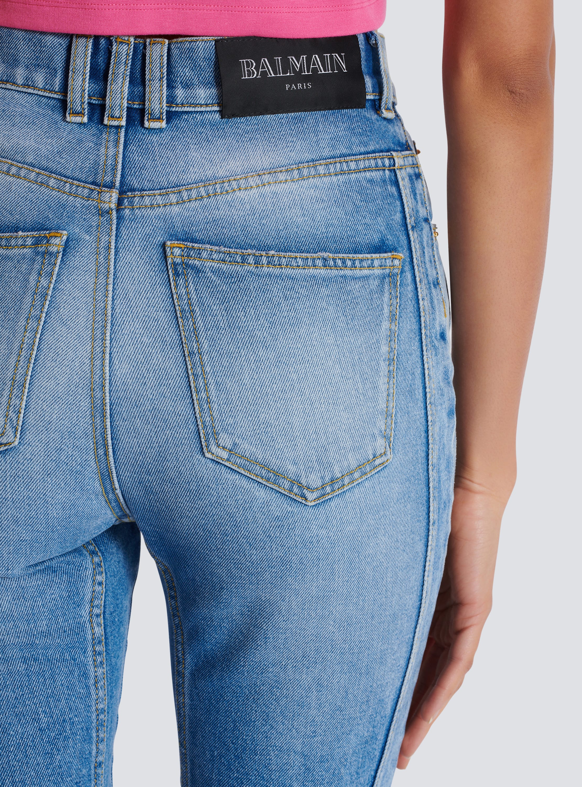 Light blue denim slim fit jeans