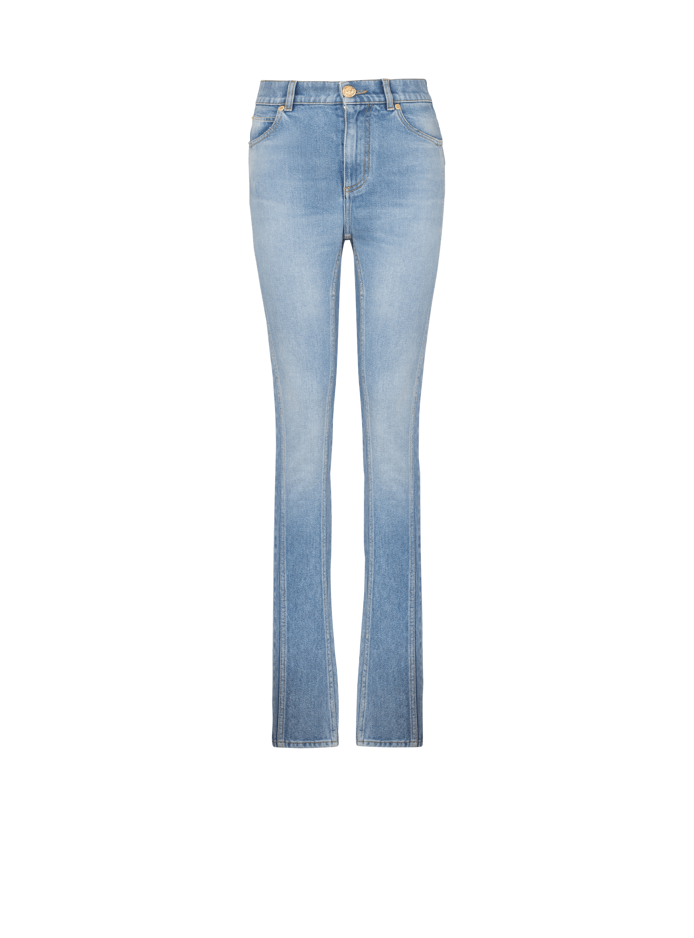 Slim Fit-Jeans aus hellblauem Denim