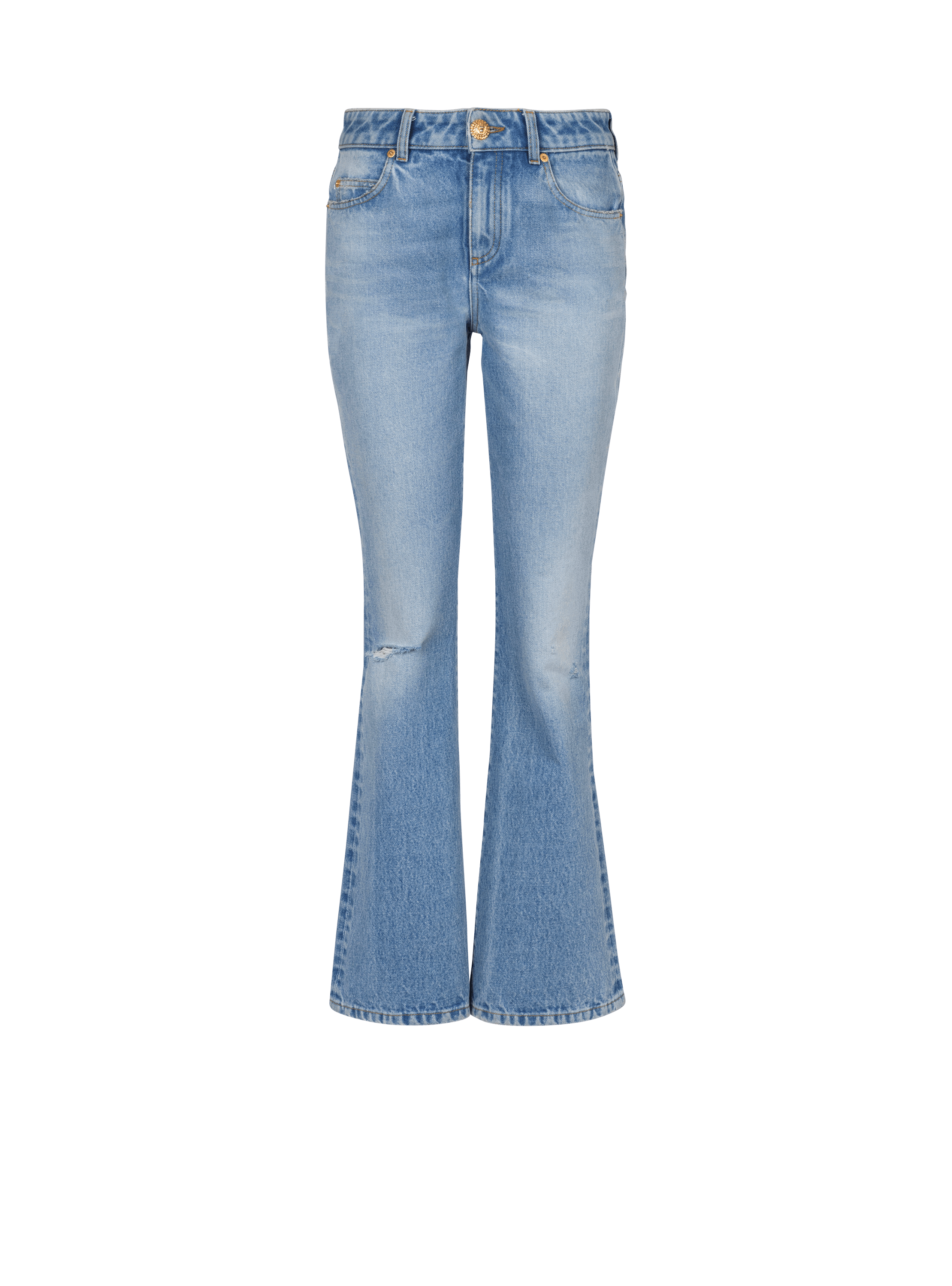 Jeans flare in denim
