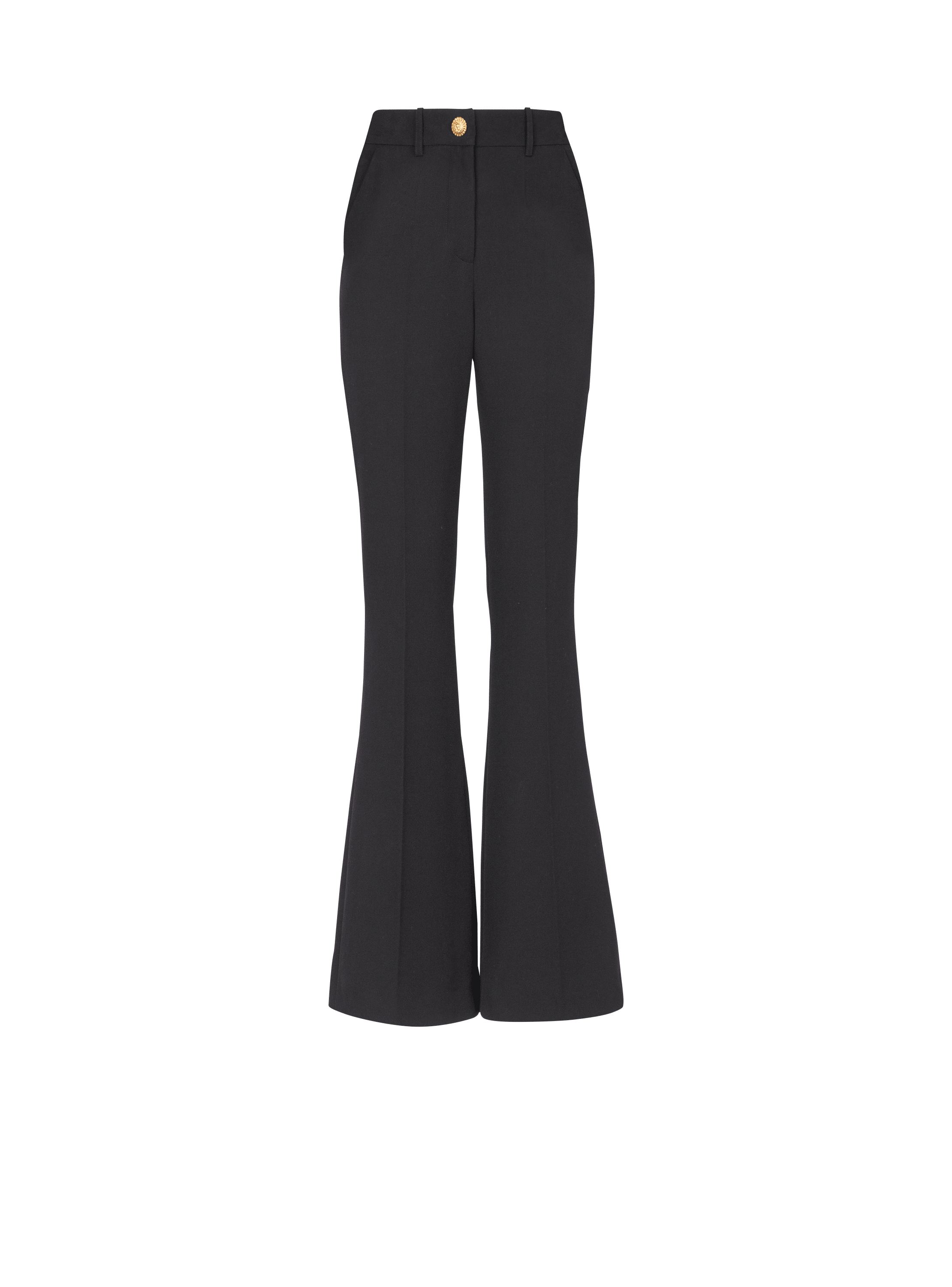 Pantalon tailleur en grain de poudre