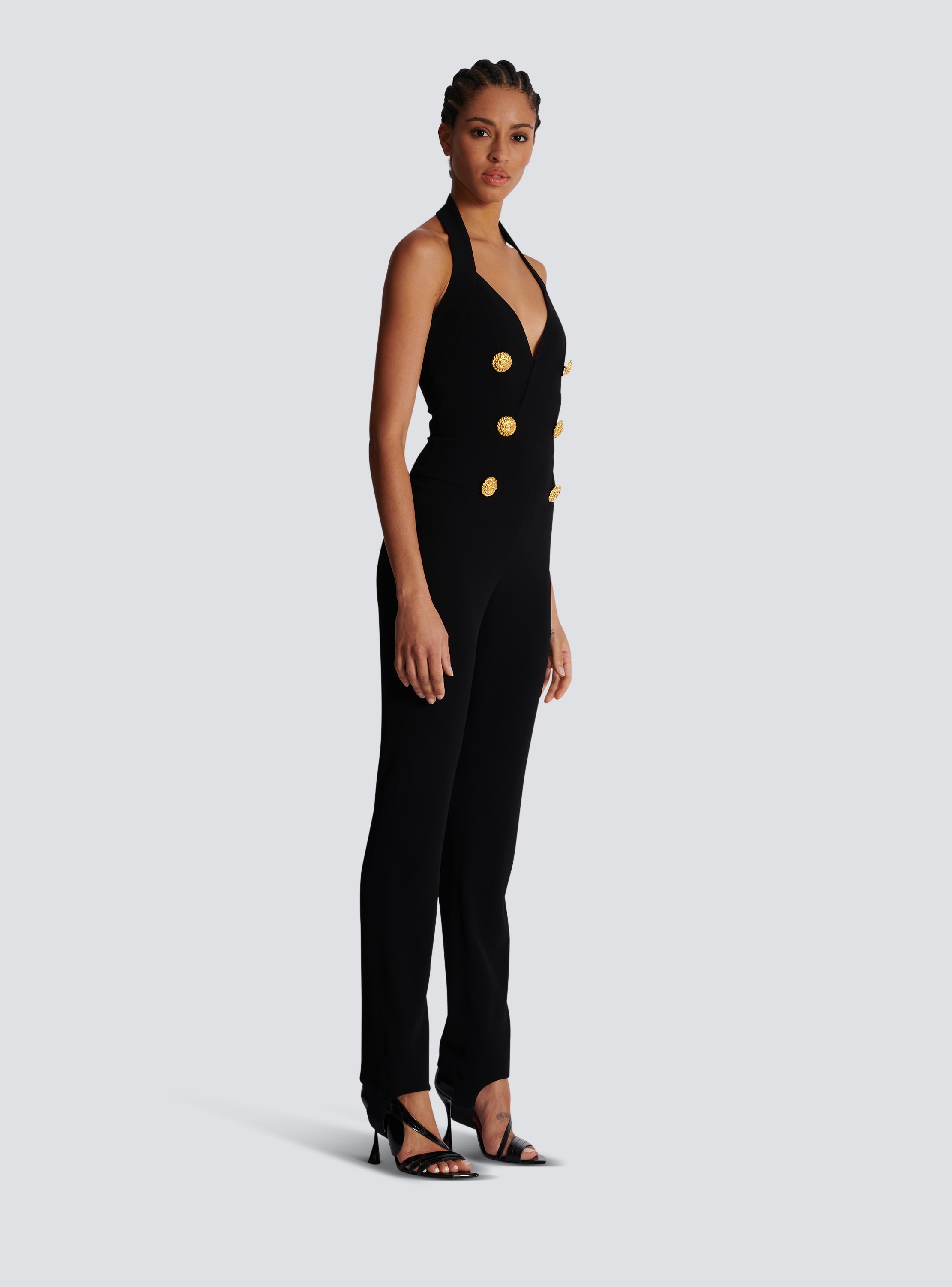 Crepe tailored jumpsuit