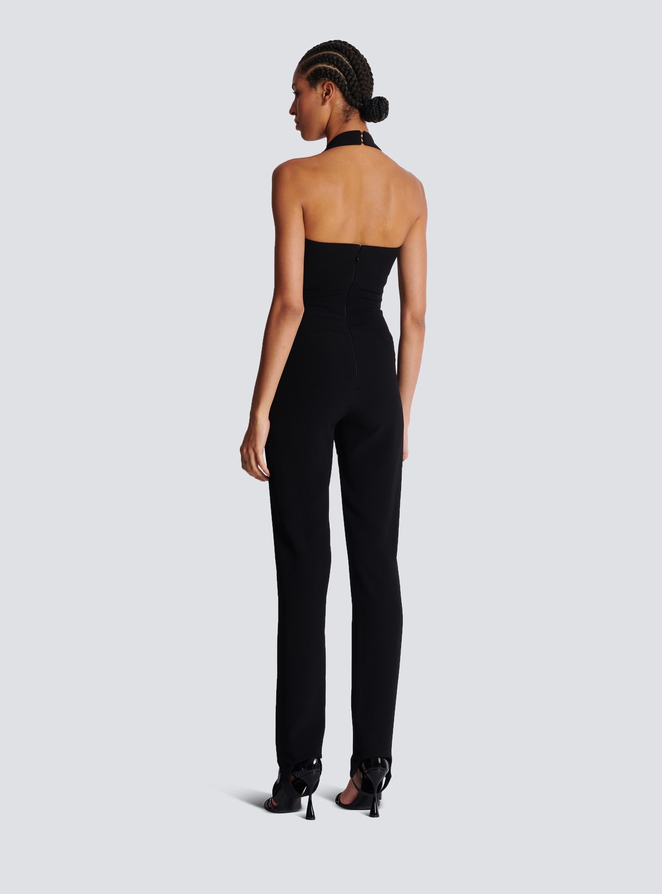 Crepe tailored jumpsuit