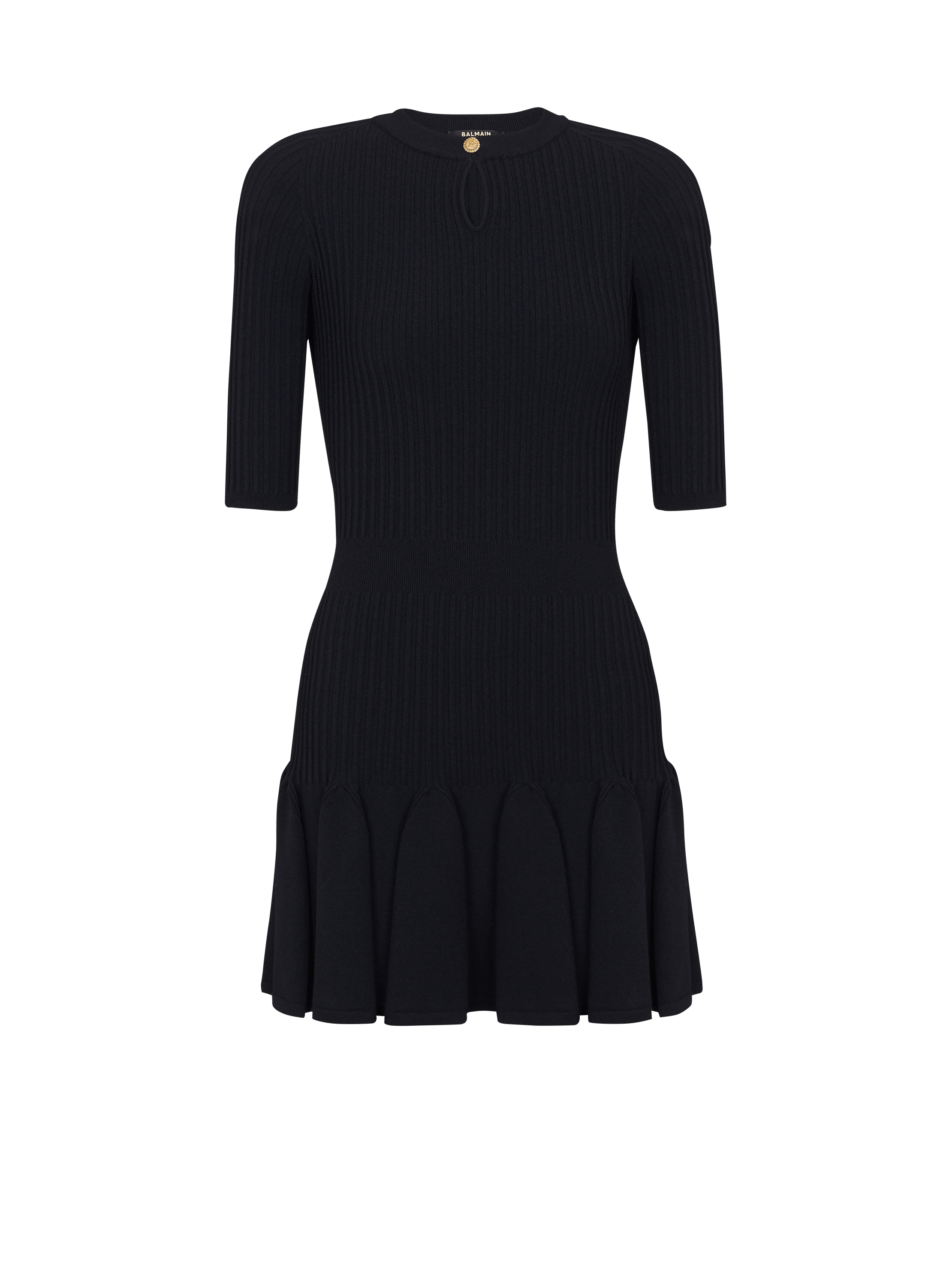 Flared knit dress