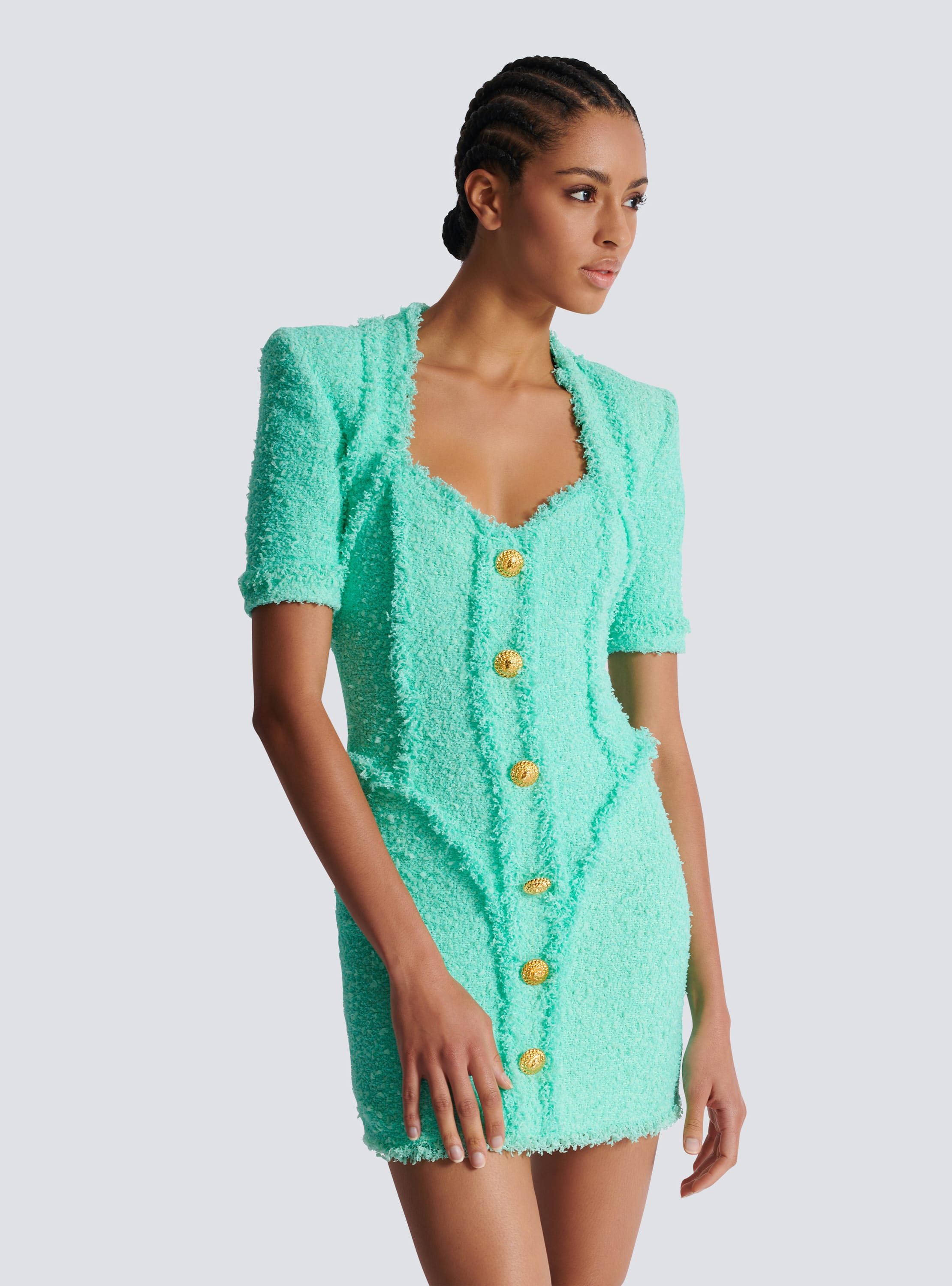 Balmain crochet dress best sale