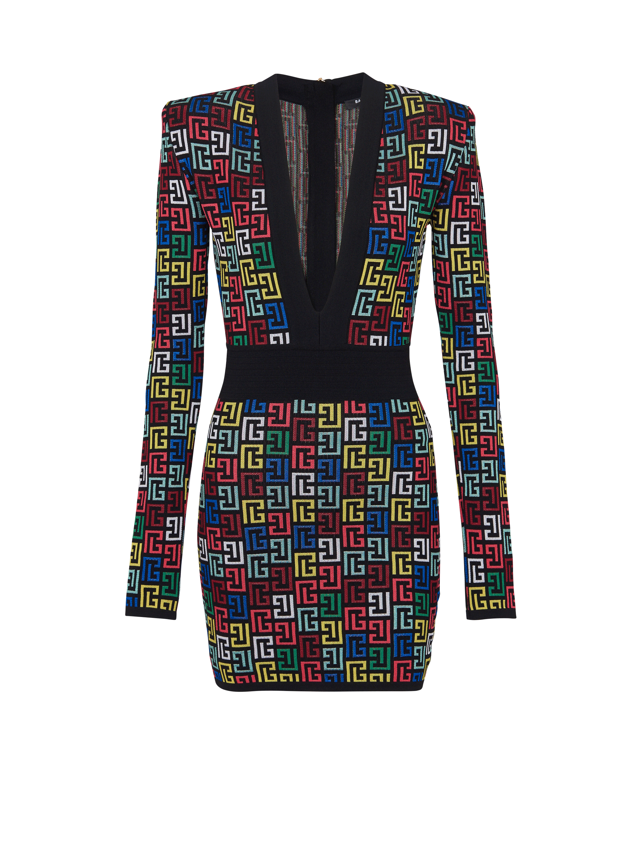 Pop monogram knit dress