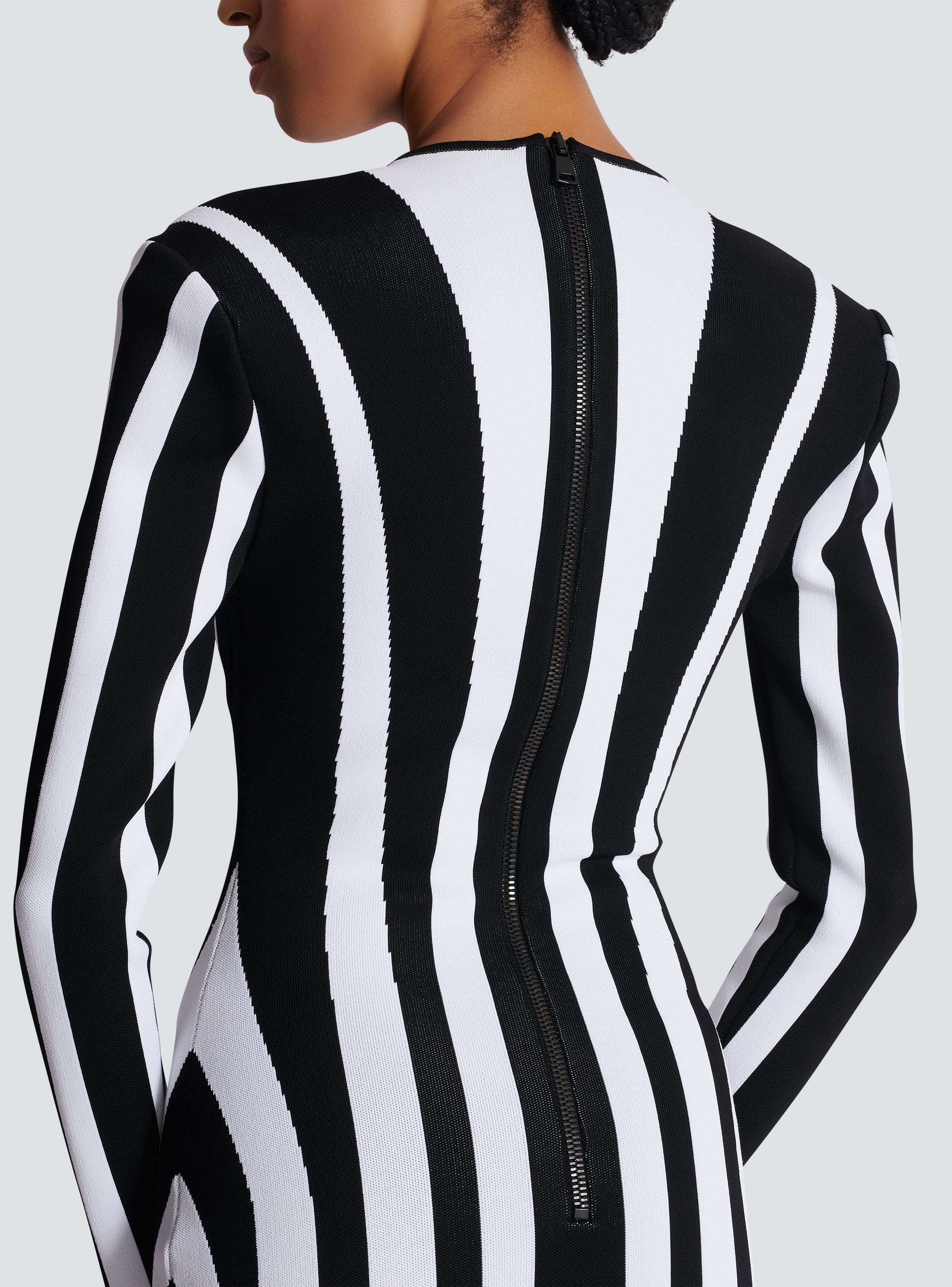 Balmain striped dress sale