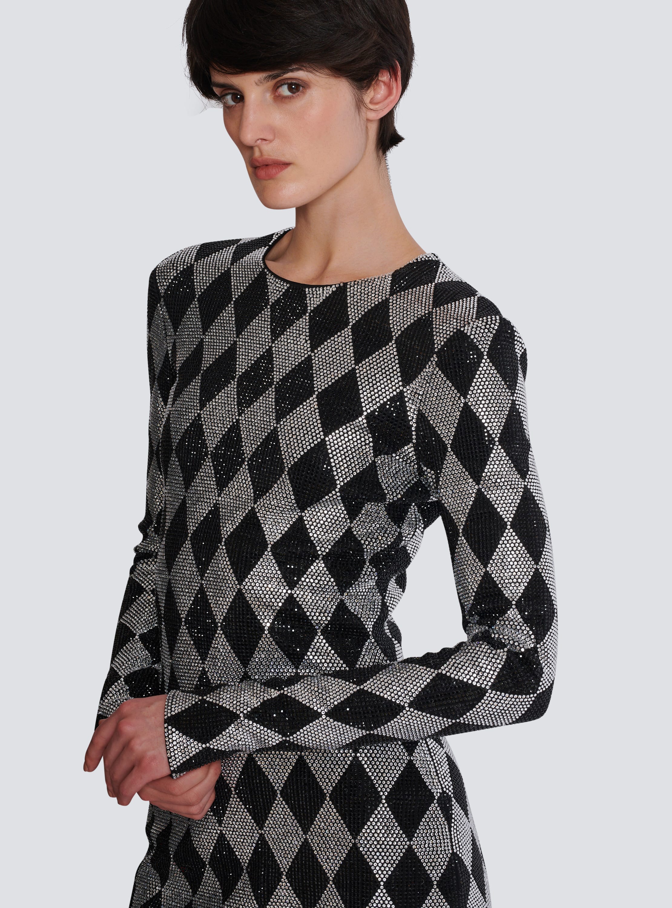 Balmain houndstooth dress 2025