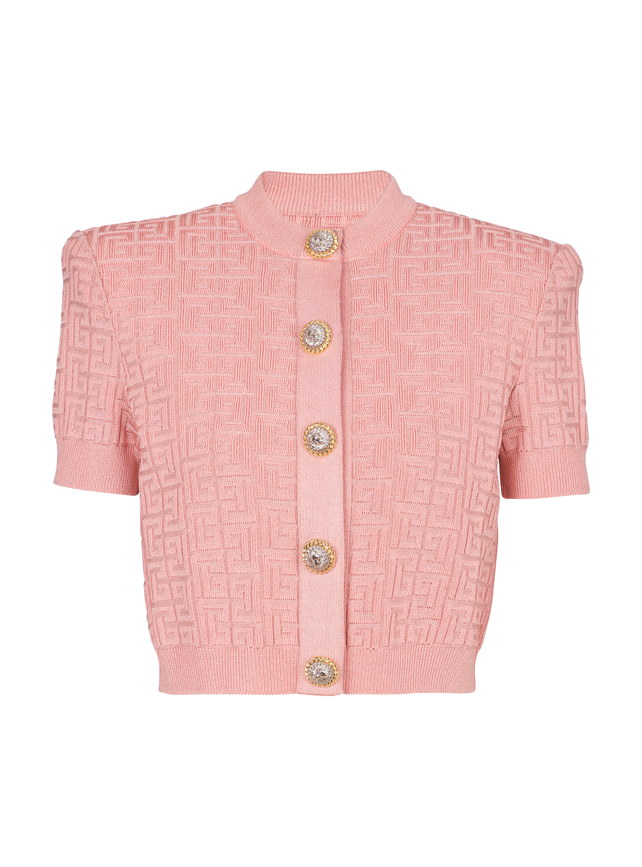 Cardigan en maille monogramme PB Labyrinthe