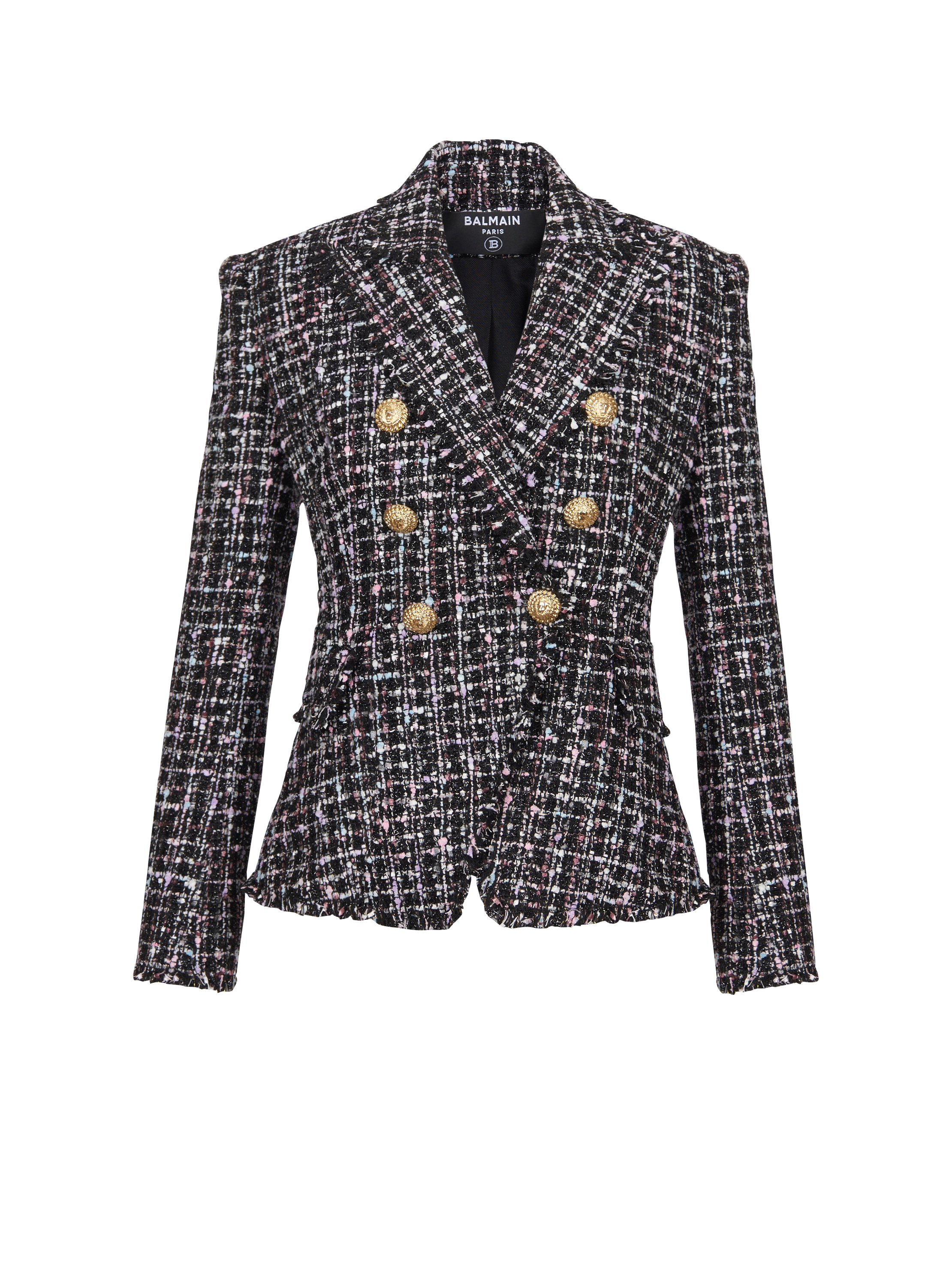 6-button tweed jacket