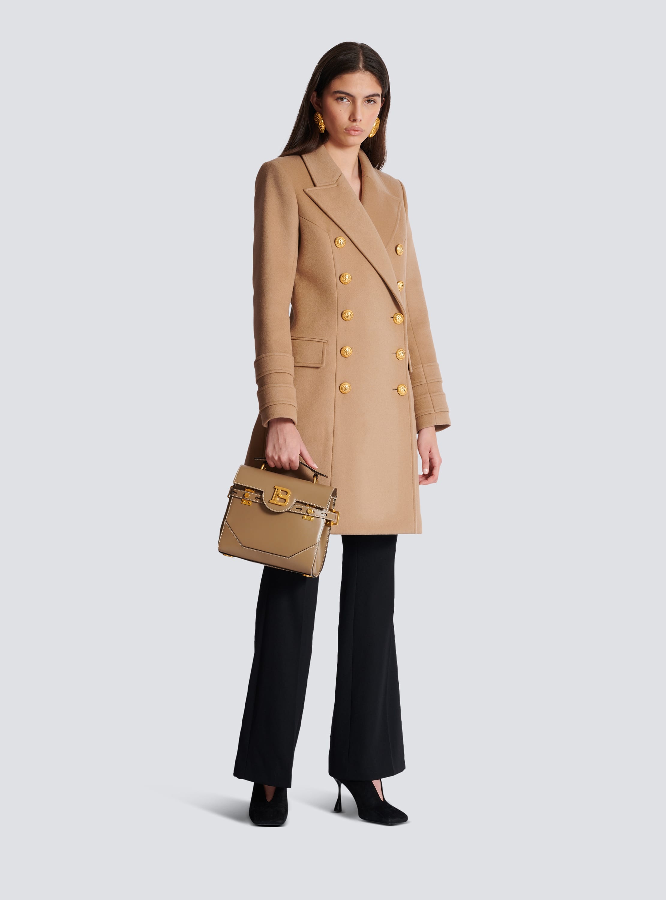 Wool and cashmere coat