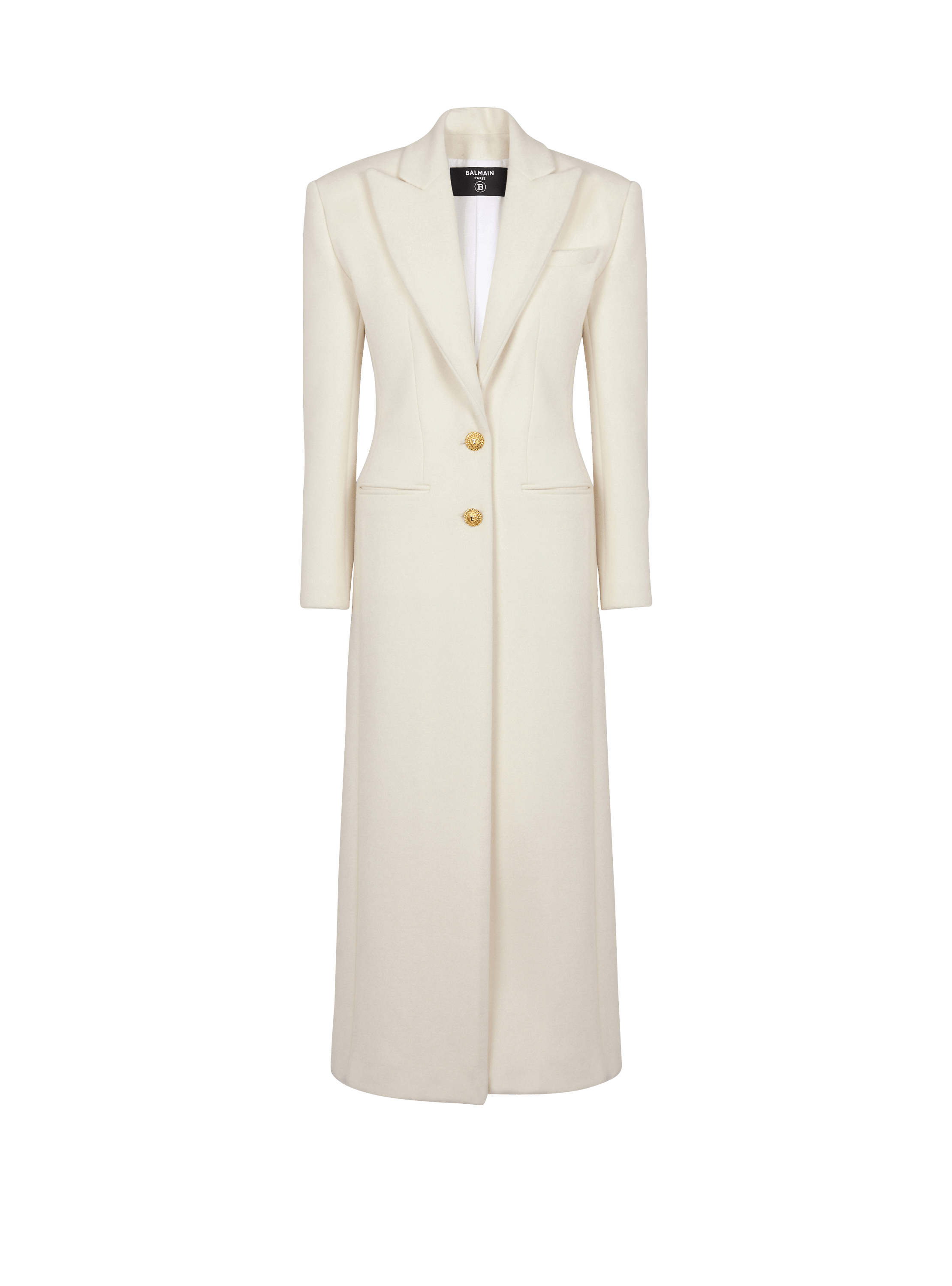 Long wool and cashmere coat