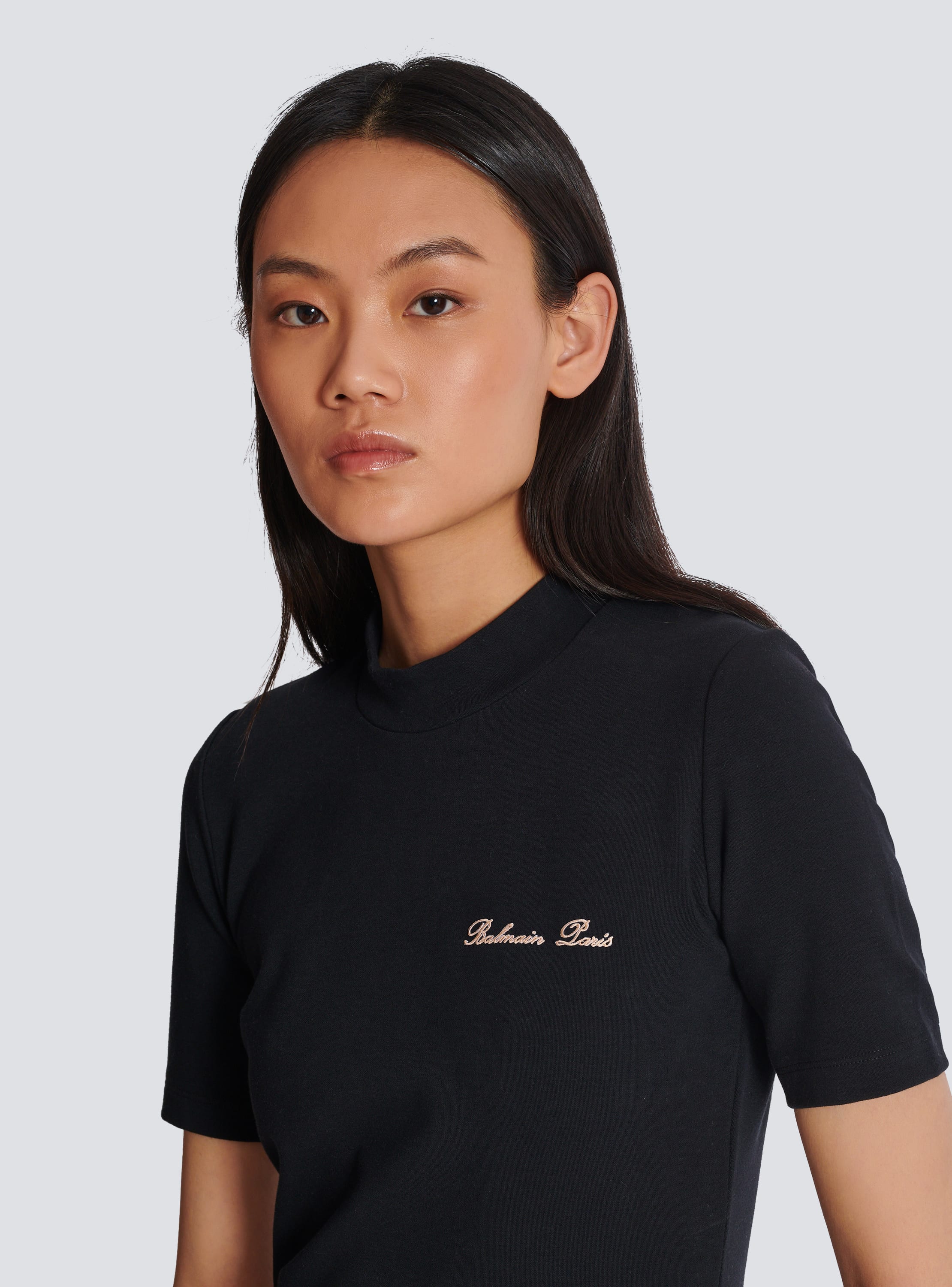 Embroidered Balmain Signature T-shirt