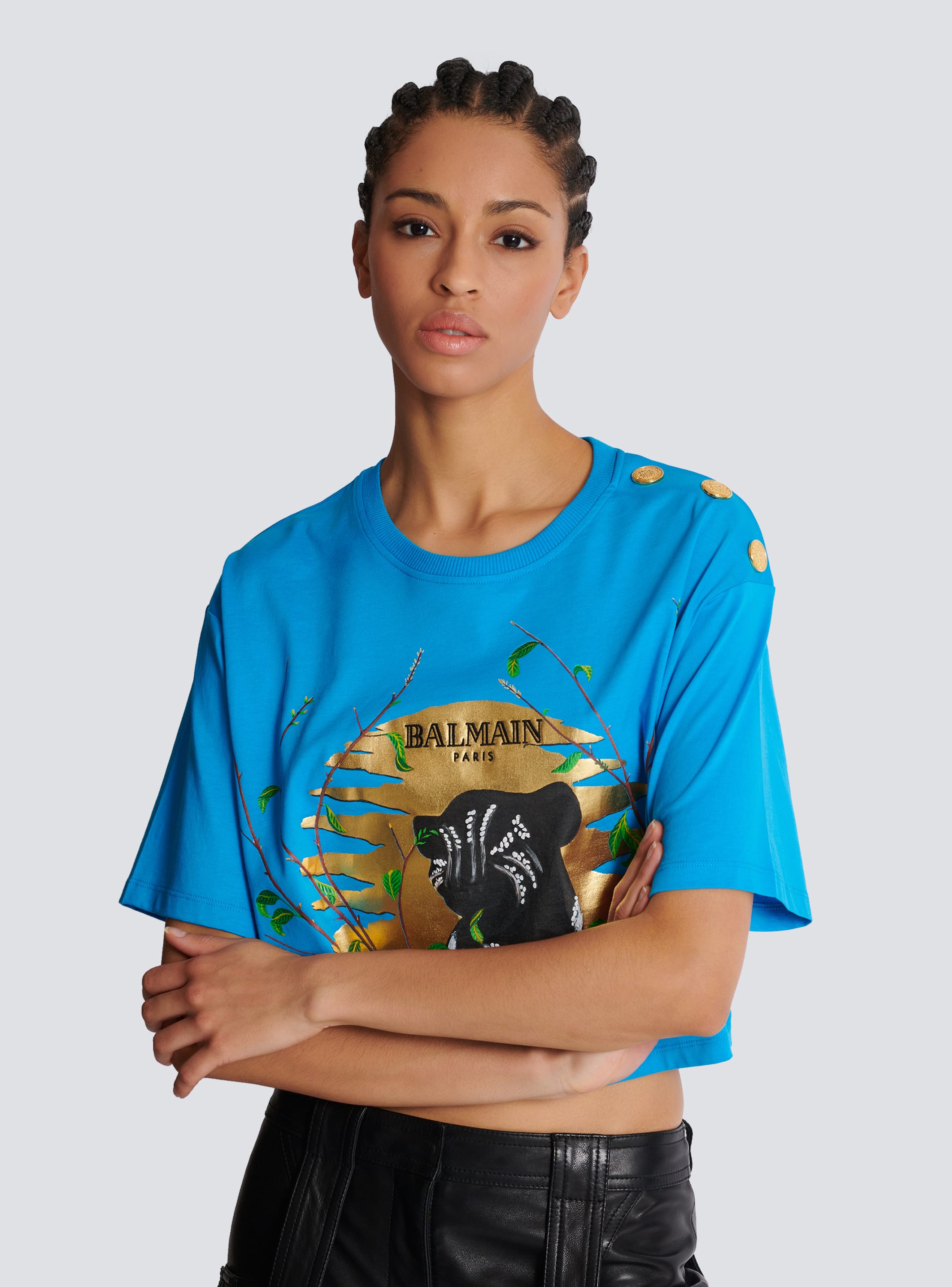 Balmain lion t shirt hotsell