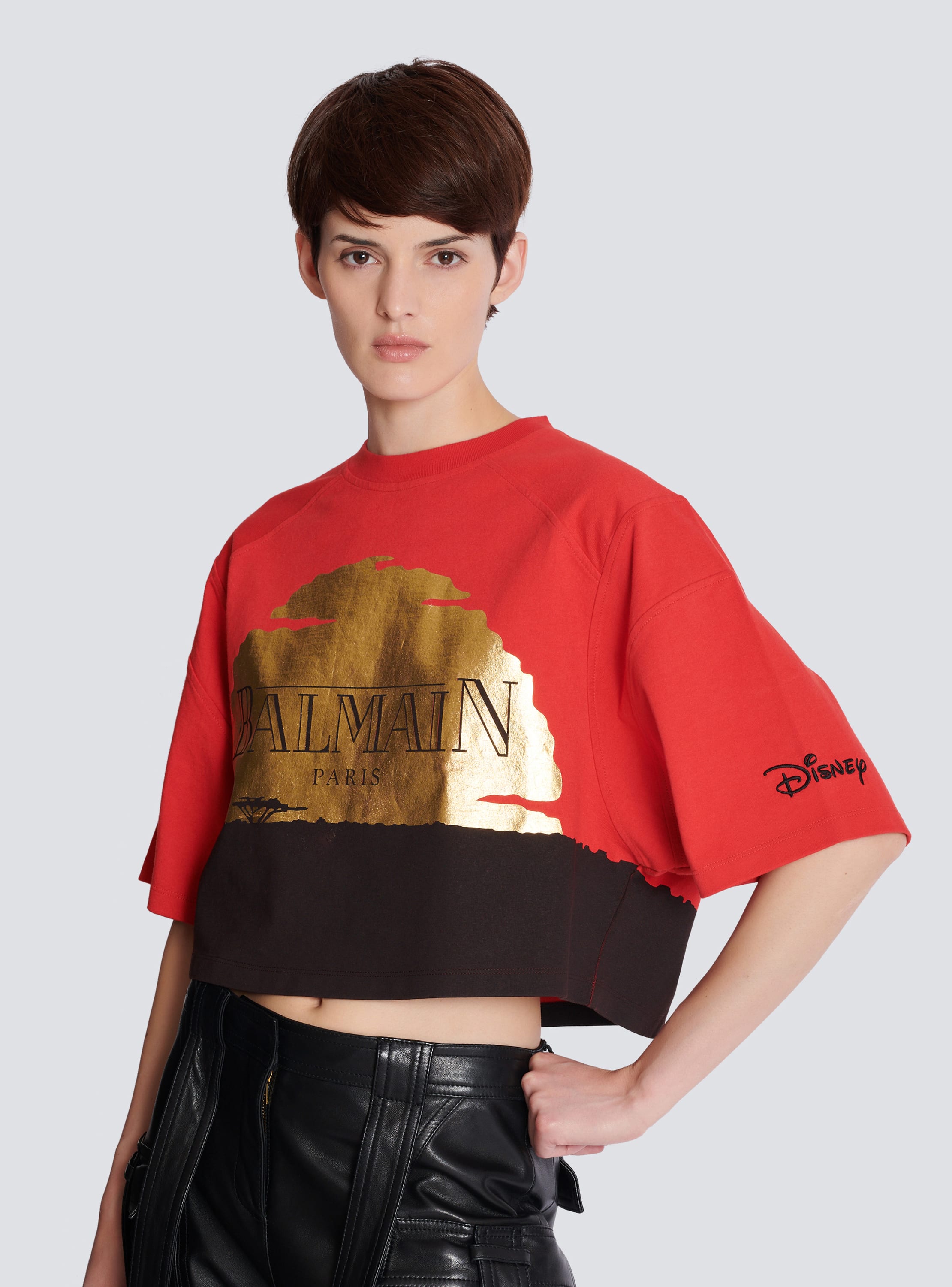 パーム・エンジェルス ロゴ入りコットン・クロップドTシャツ 送料無料 