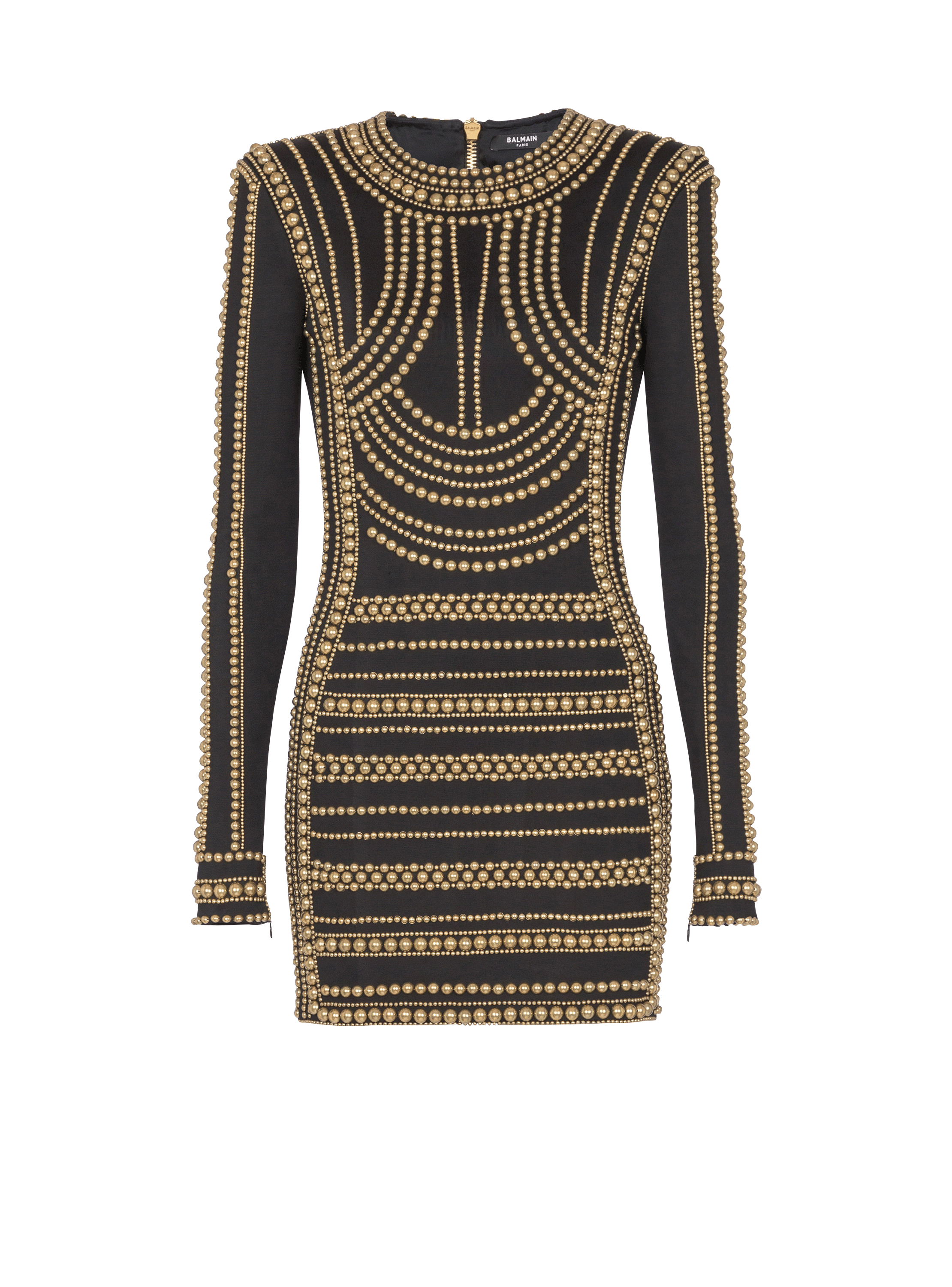 Kurzes Kleid mit Perlenstickerei