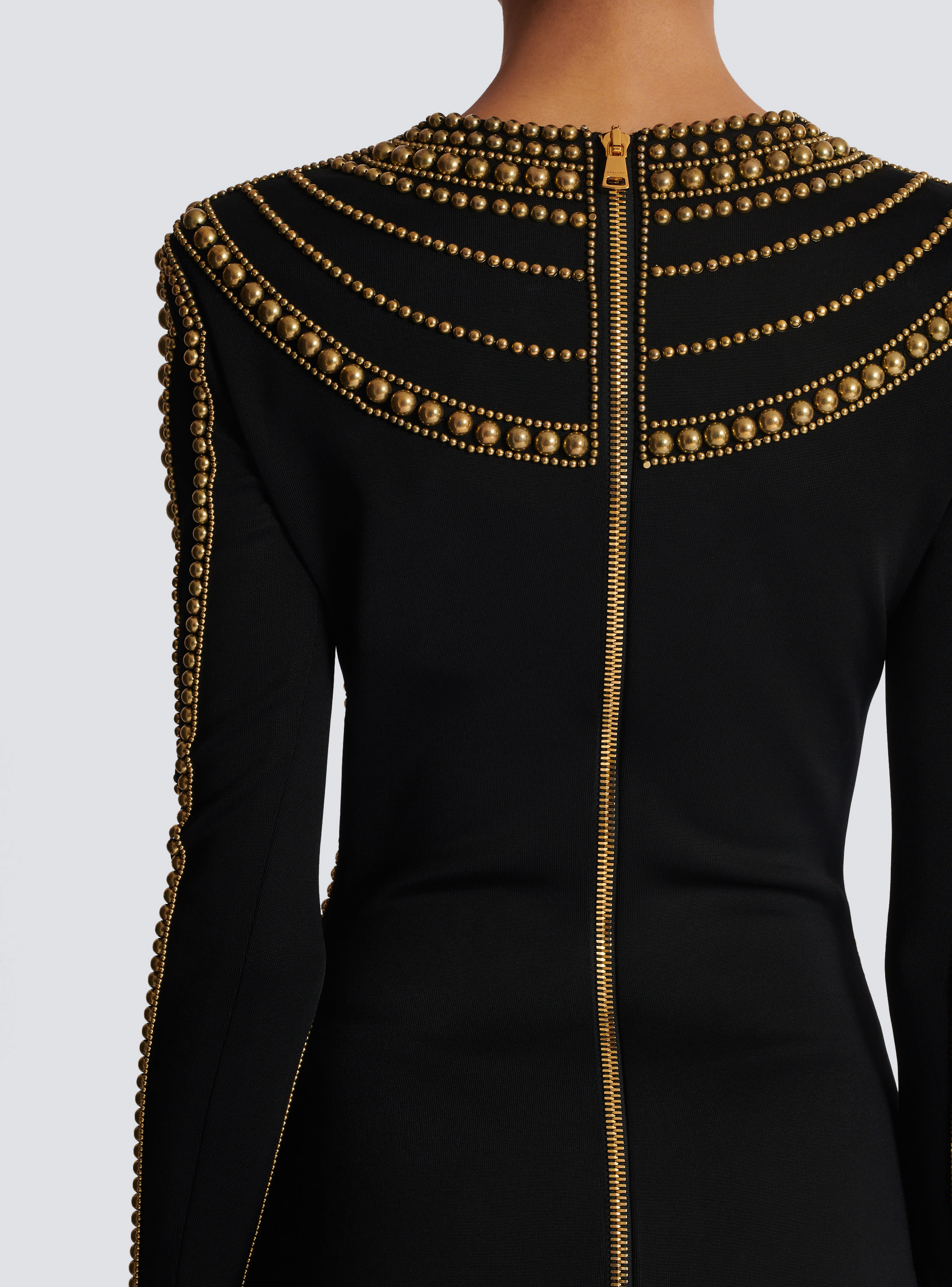 Balmain glass bead dress best sale