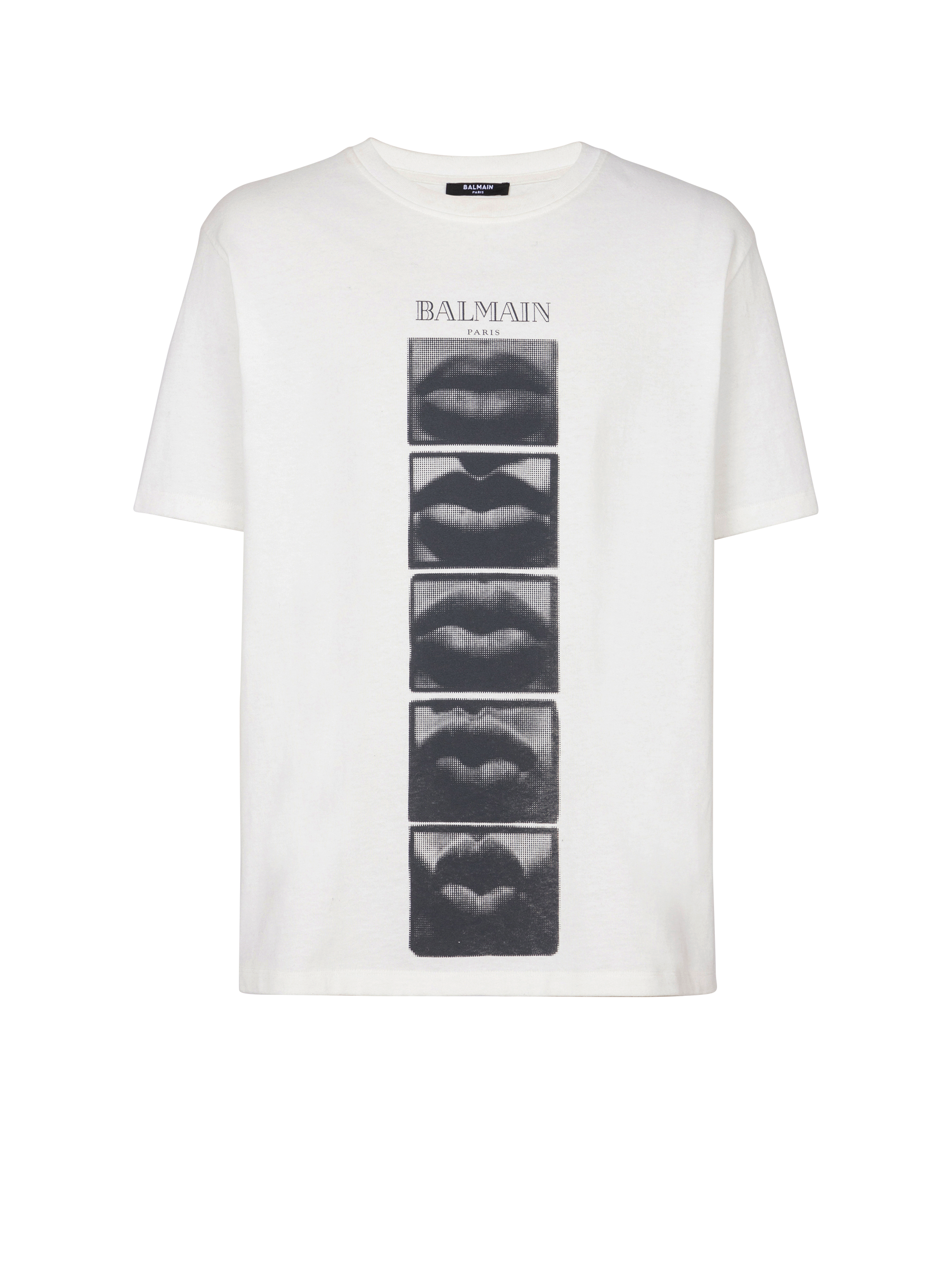 Balmain ヴィンテージ Lips プリント Tシャツ