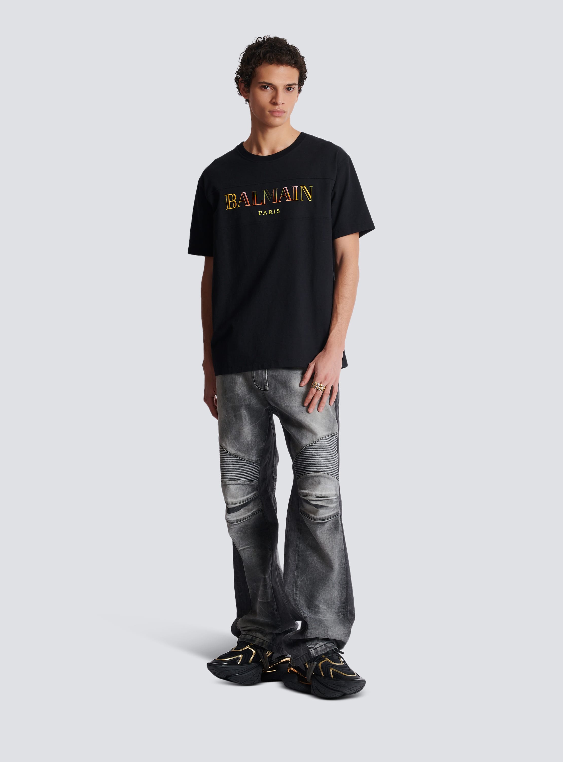 Besticktes Balmain Vintage T-Shirt