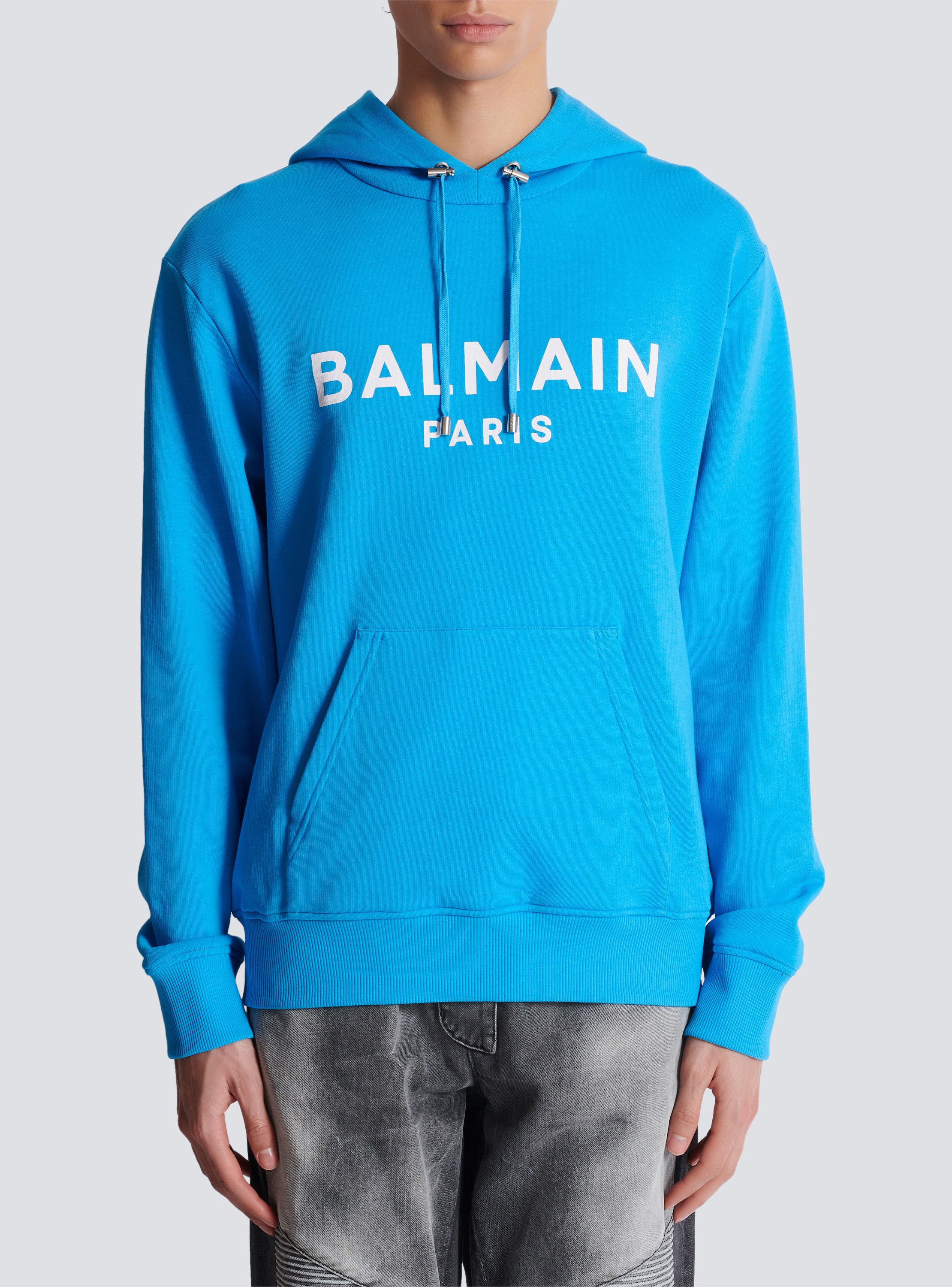 Printed Balmain Paris hoodie