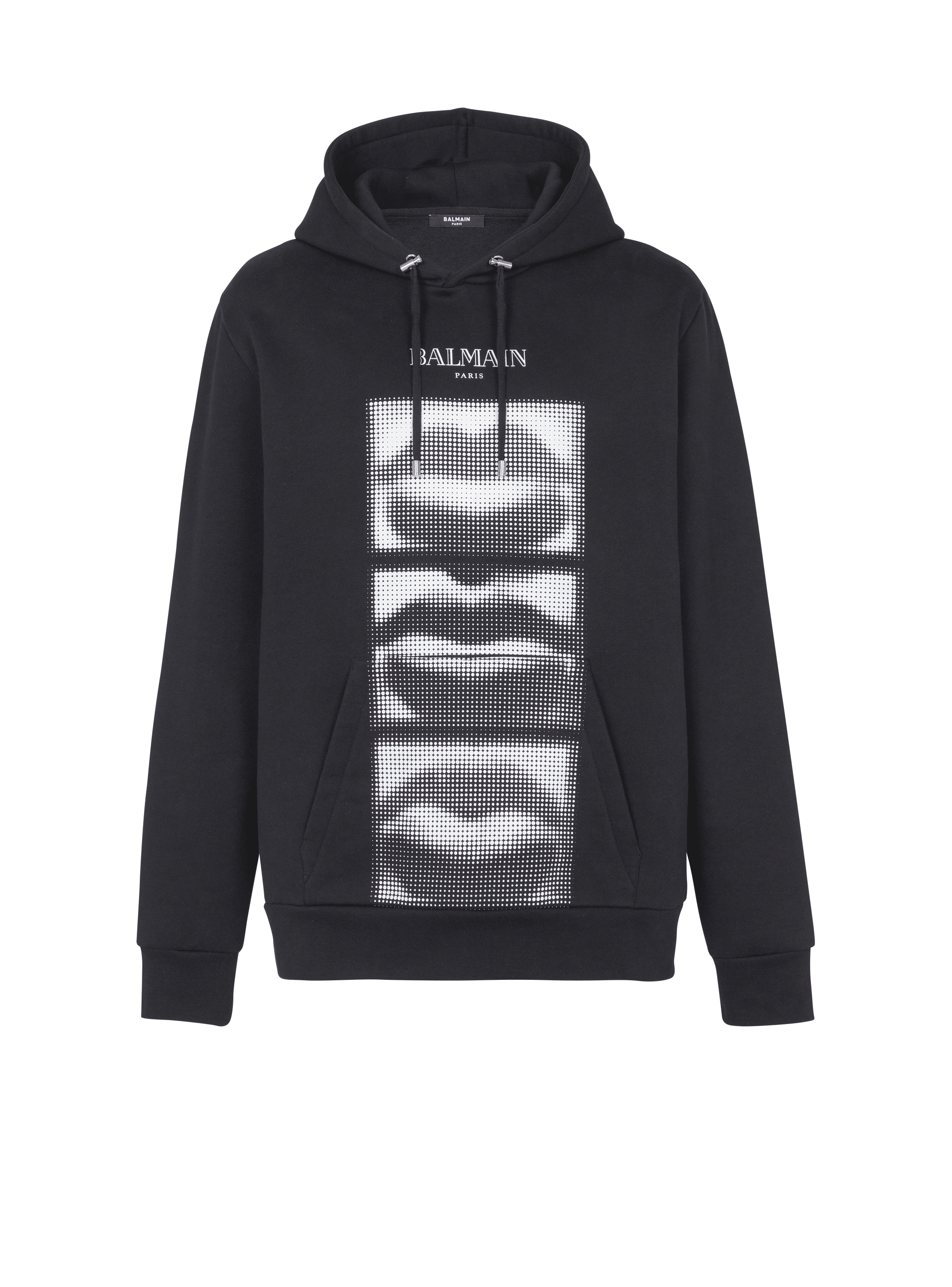 Hoodie with vintage Balmain Lips print Men BALMAIN