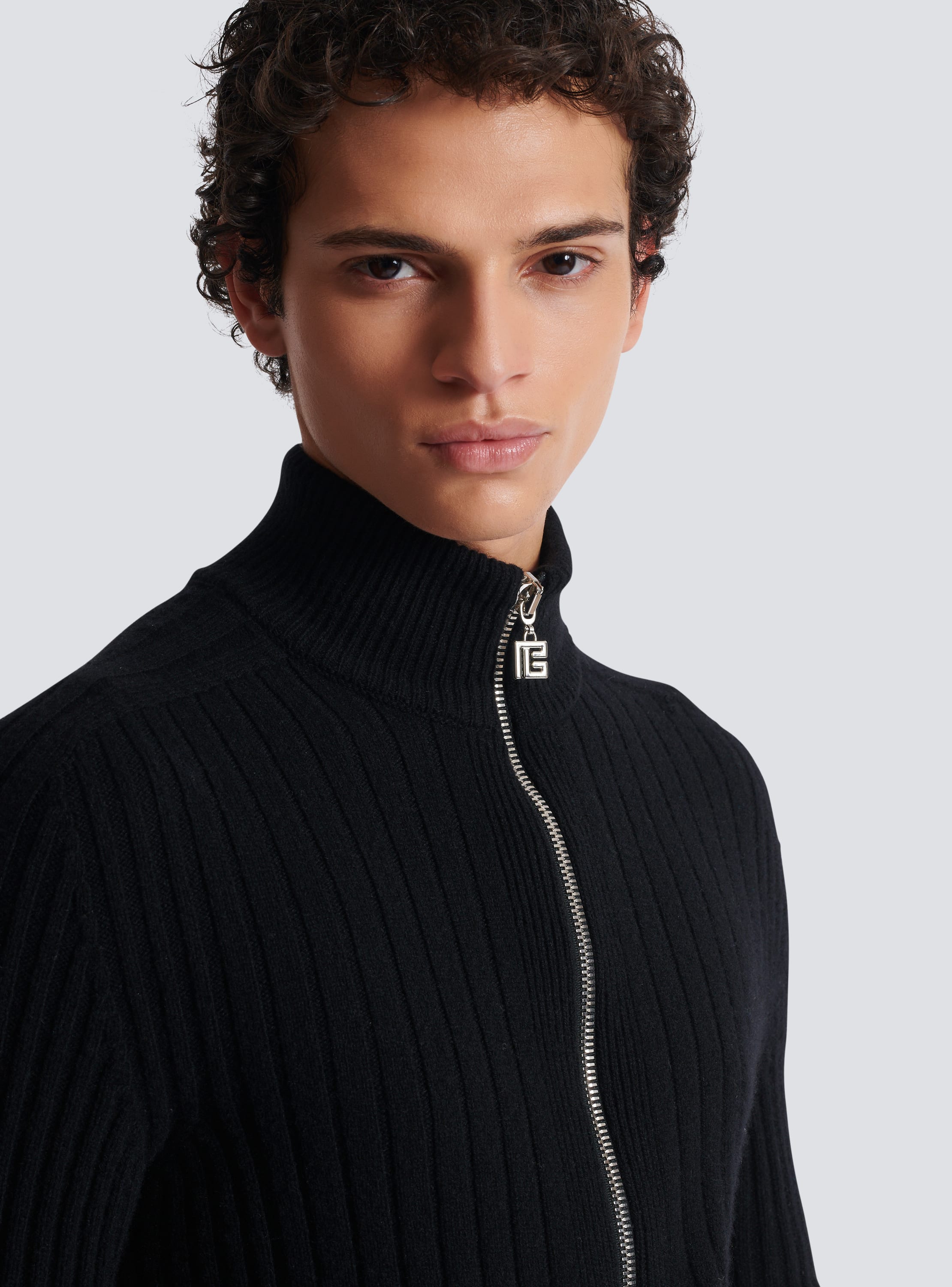 Eco cashmere high neck jumper Men BALMAIN