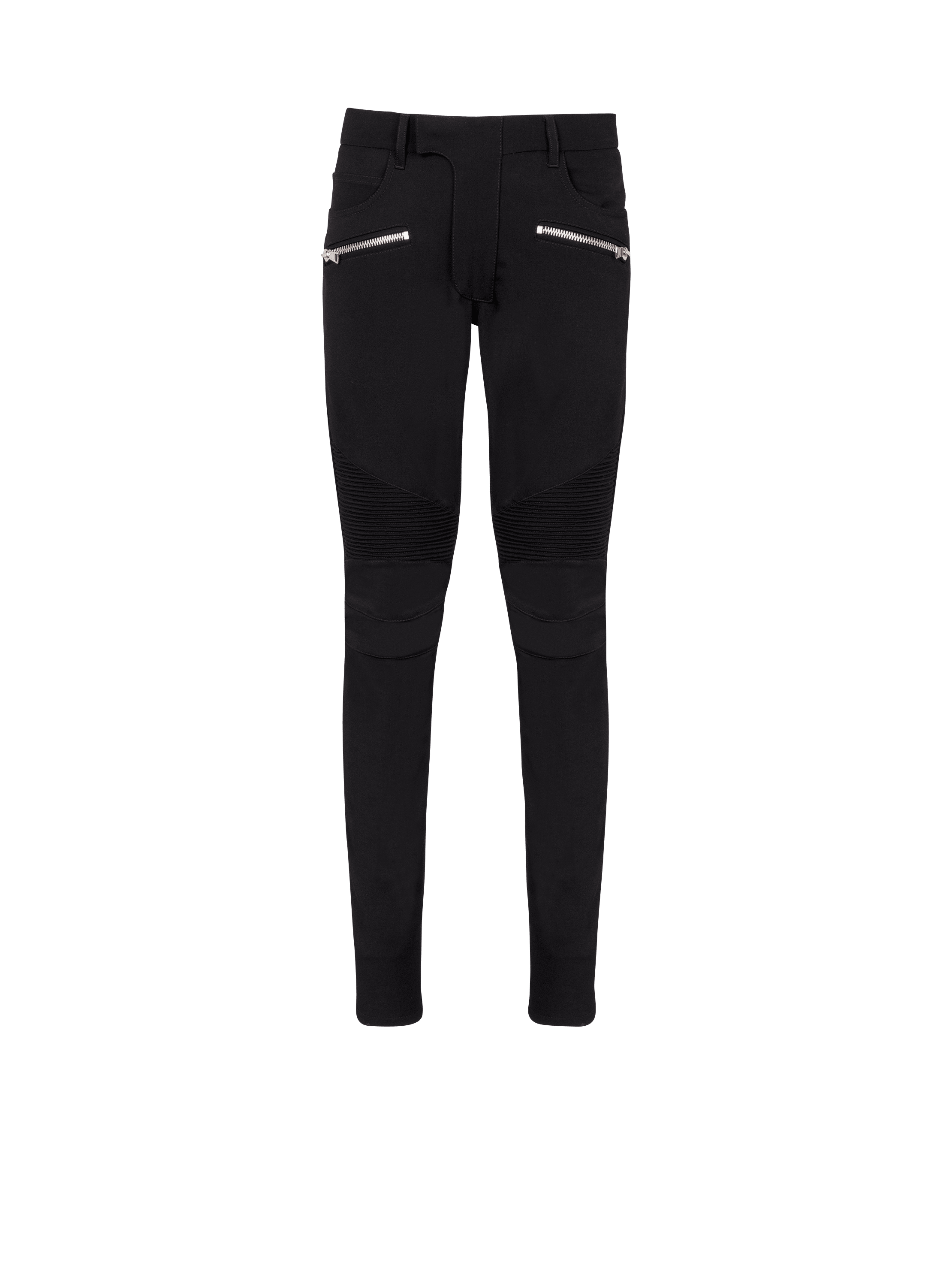 Pantalones de traje tipo biker de grain de poudre elástico