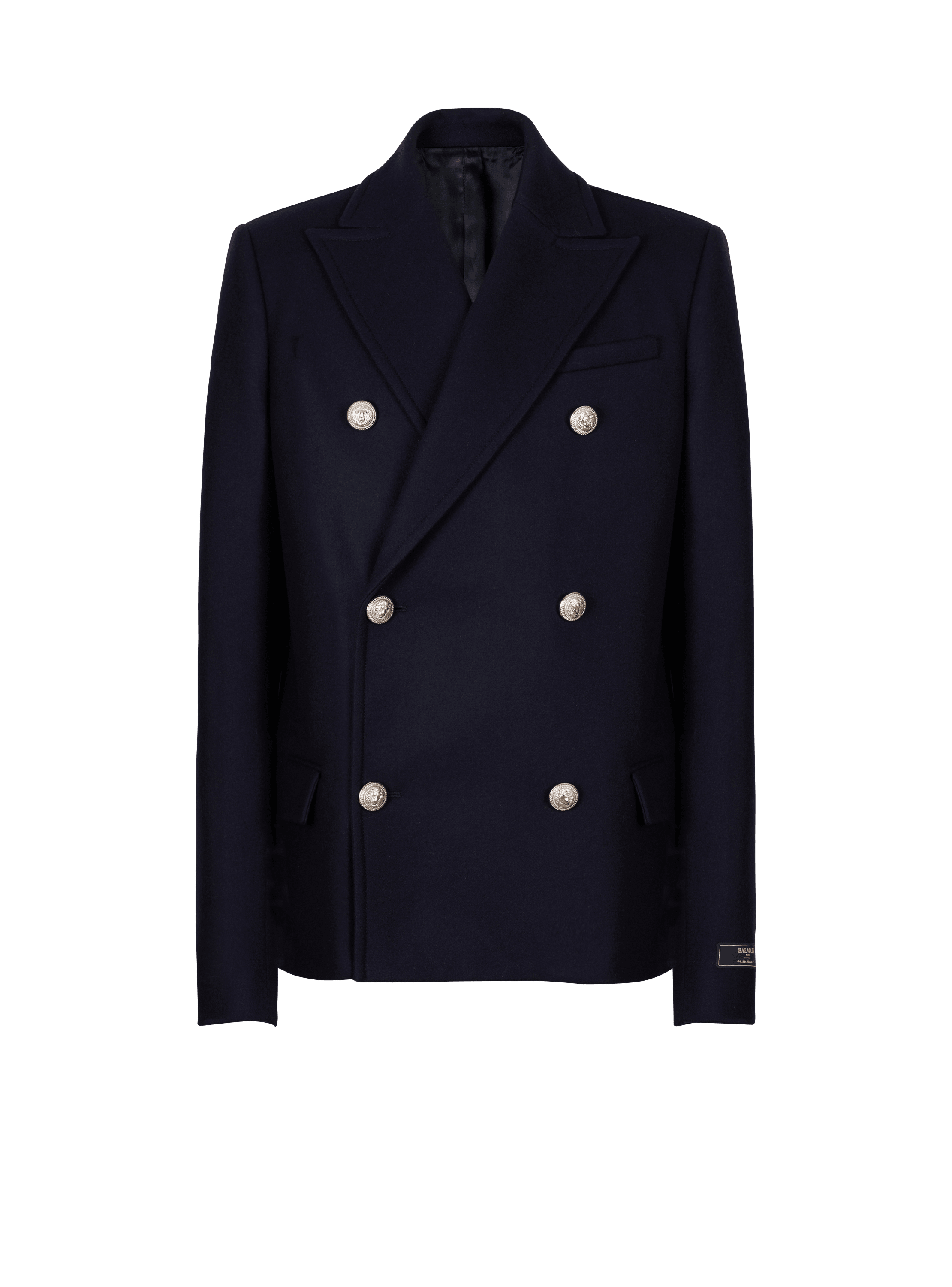 Manteau court en laine feutrée