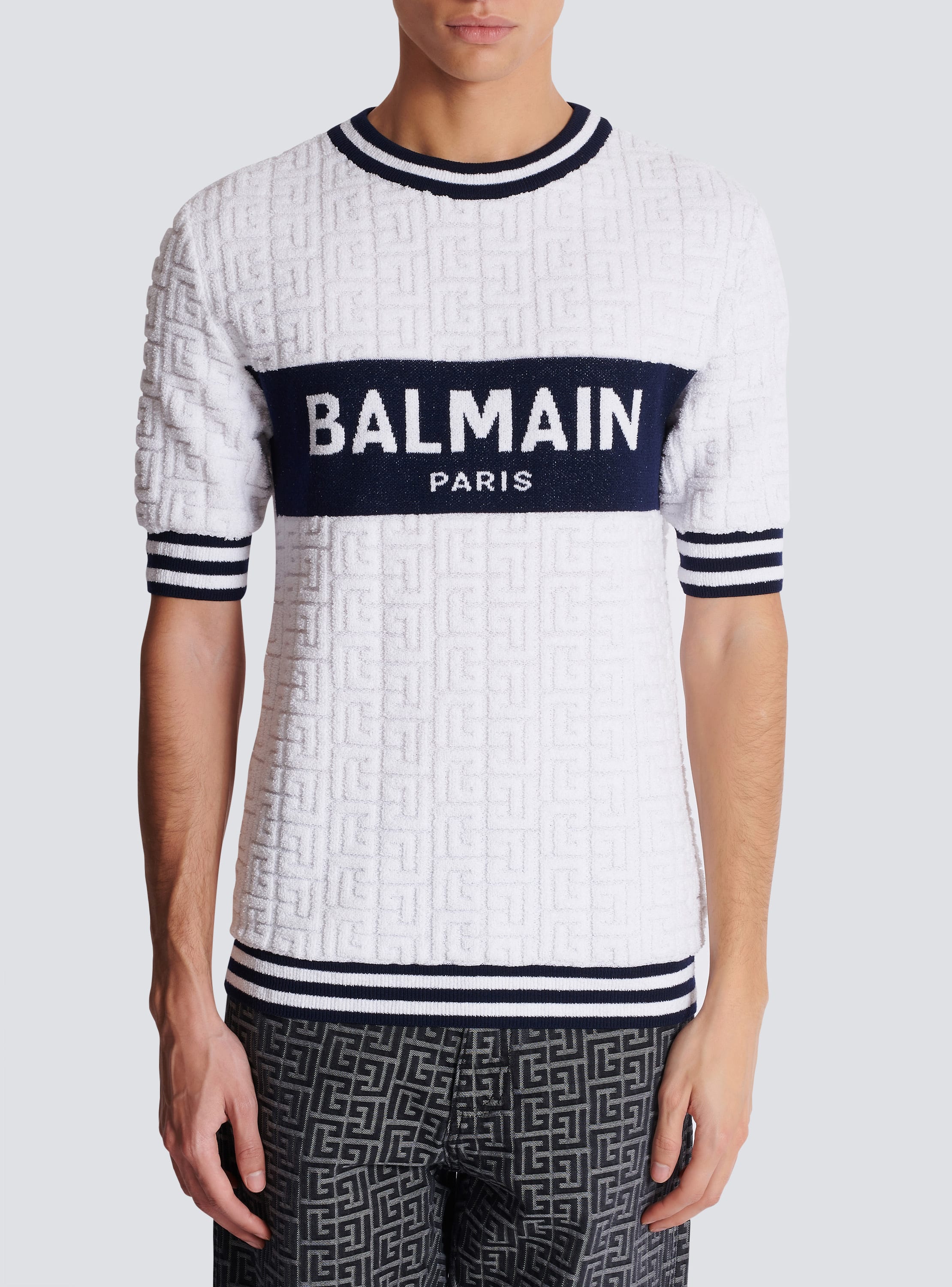 Balmain power t shirt best sale