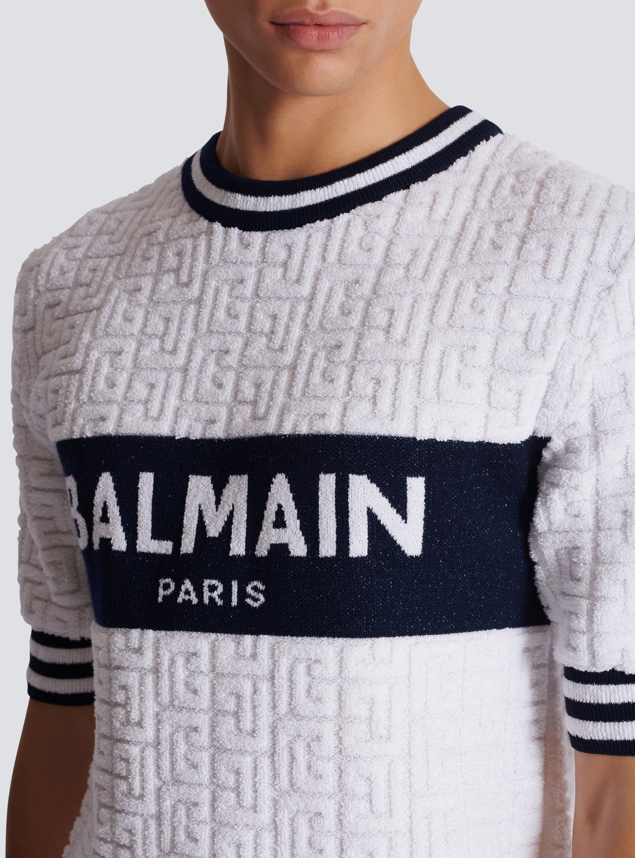 Balmain striped shirt best sale