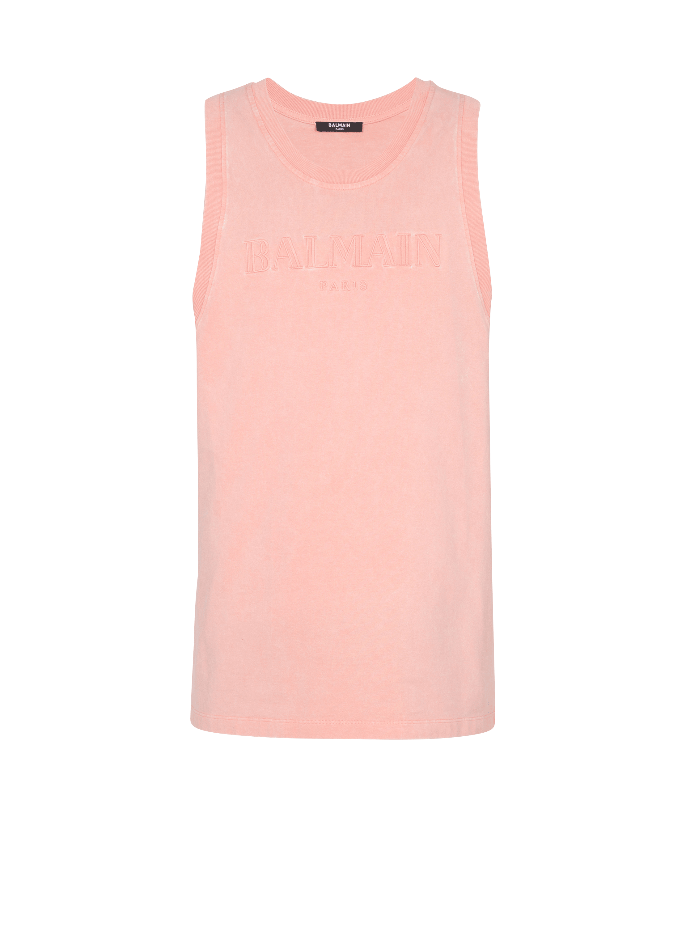 Tanktop mit Balmain Vintage-Stickerei