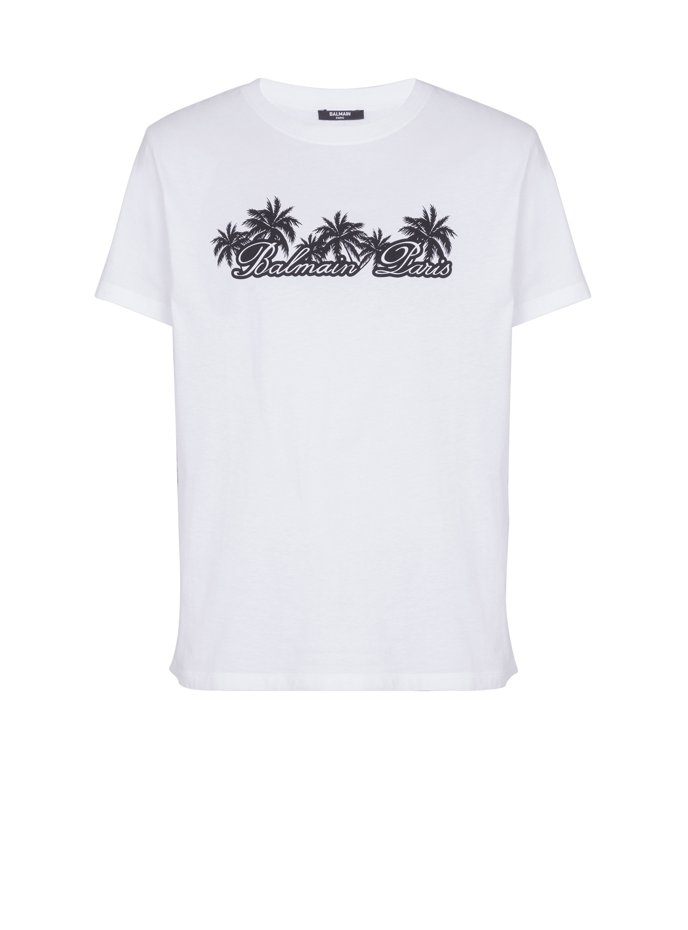 T-shirt with palm tree Balmain Signature print