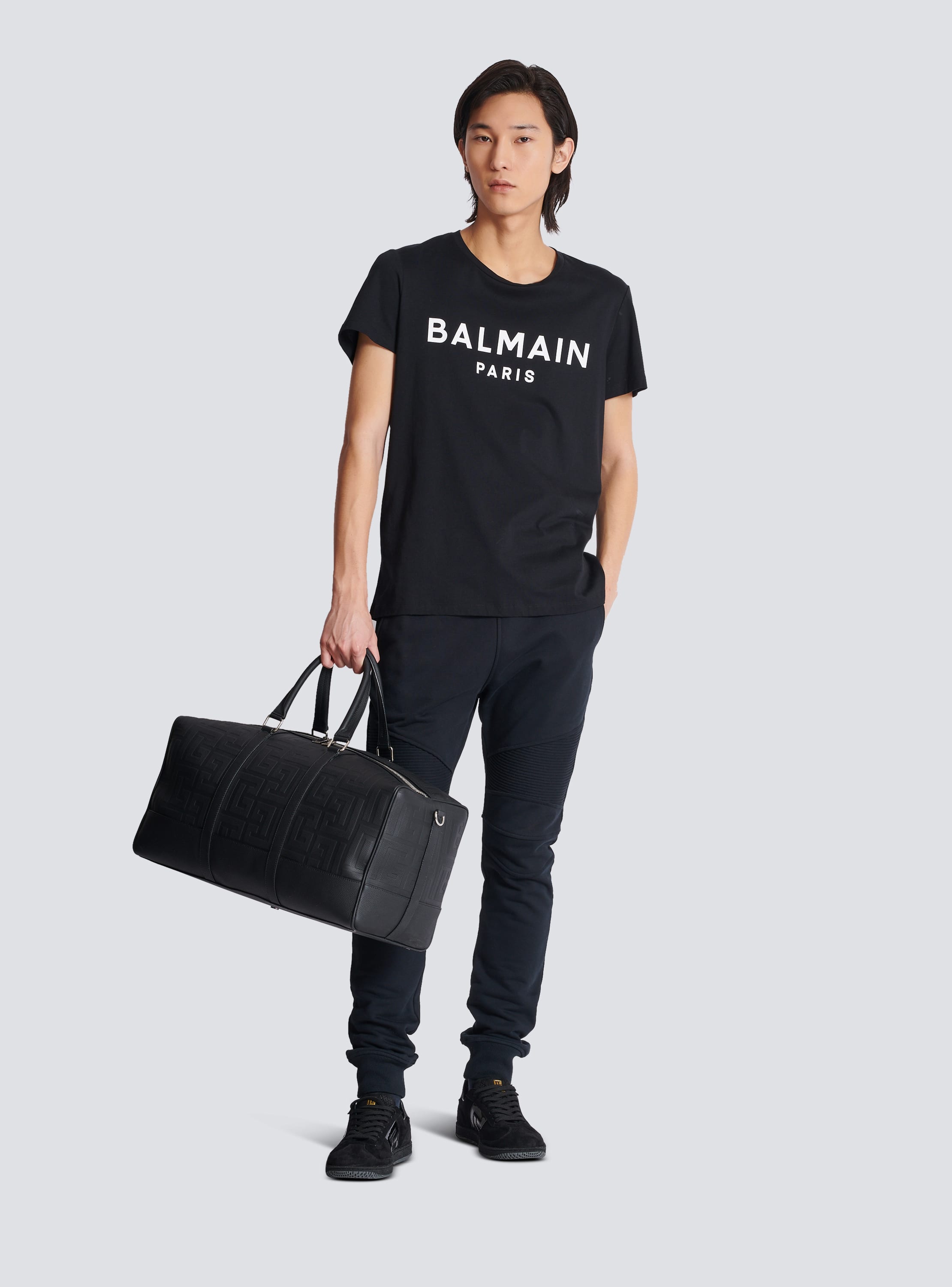 Printed Balmain Paris short-sleeved T-shirt