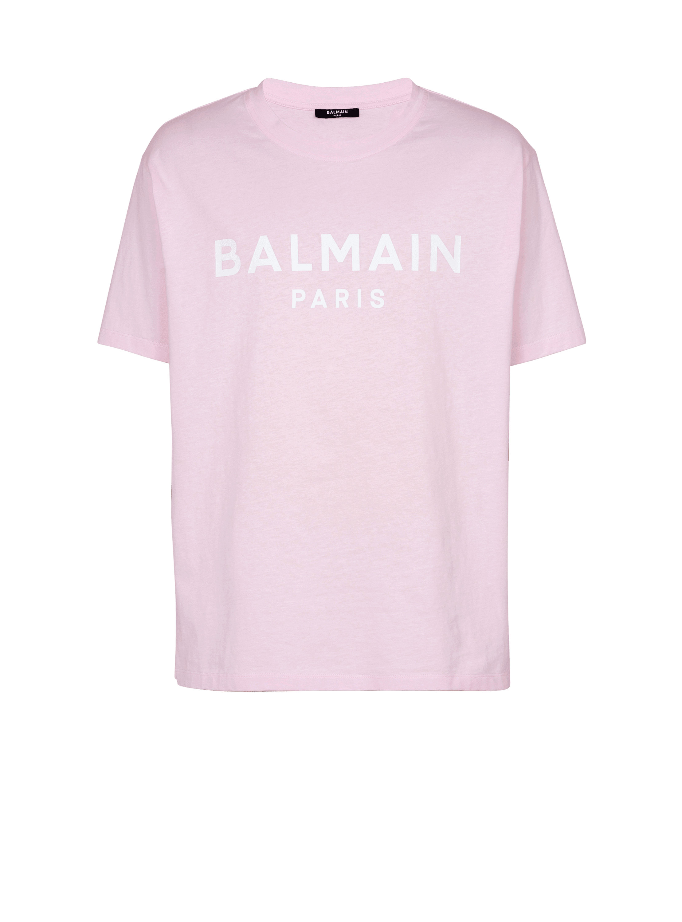 Kurzärmeliges T-Shirt mit Balmain Paris-Print