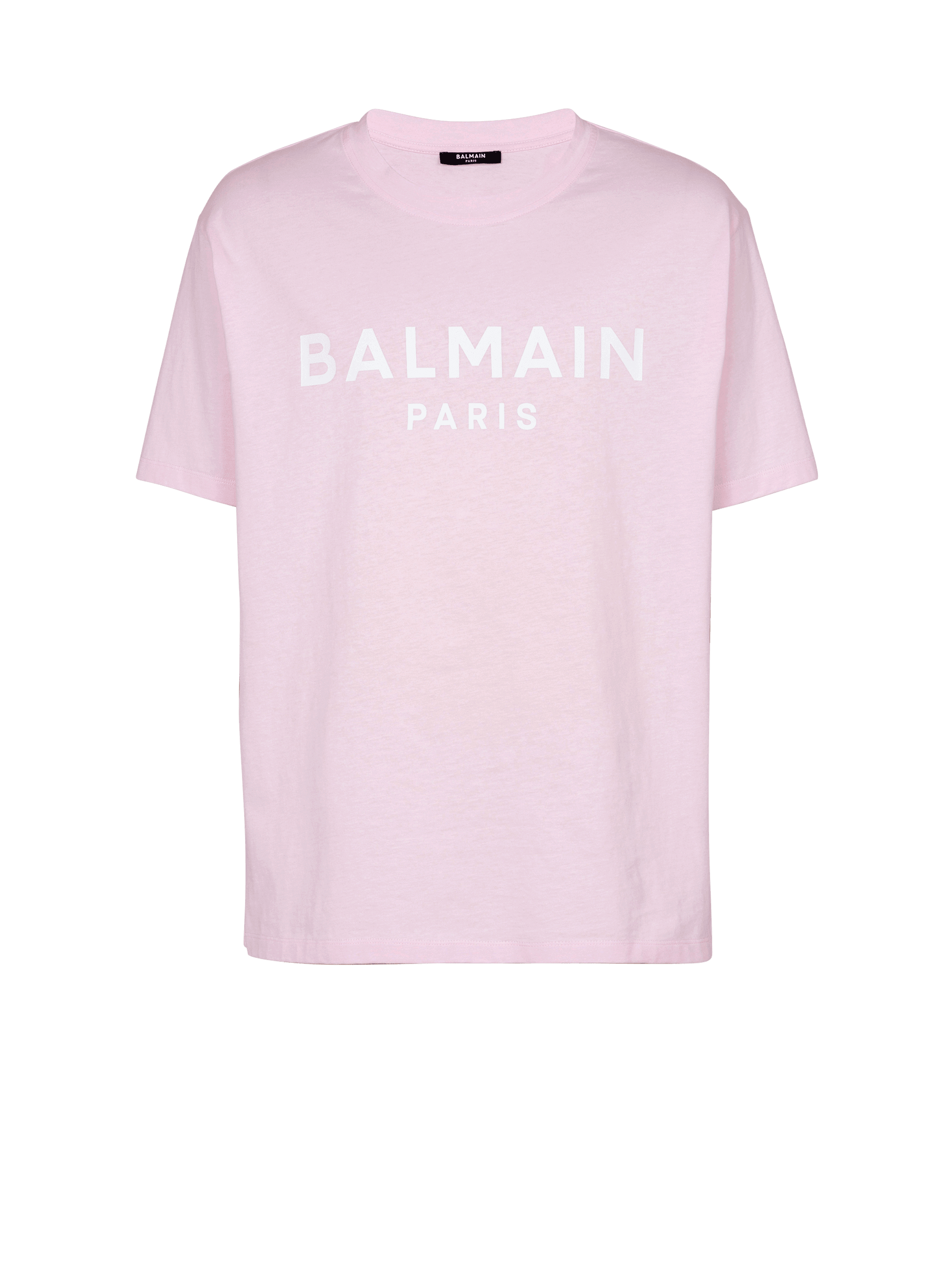 Printed Balmain Paris short sleeved T shirt