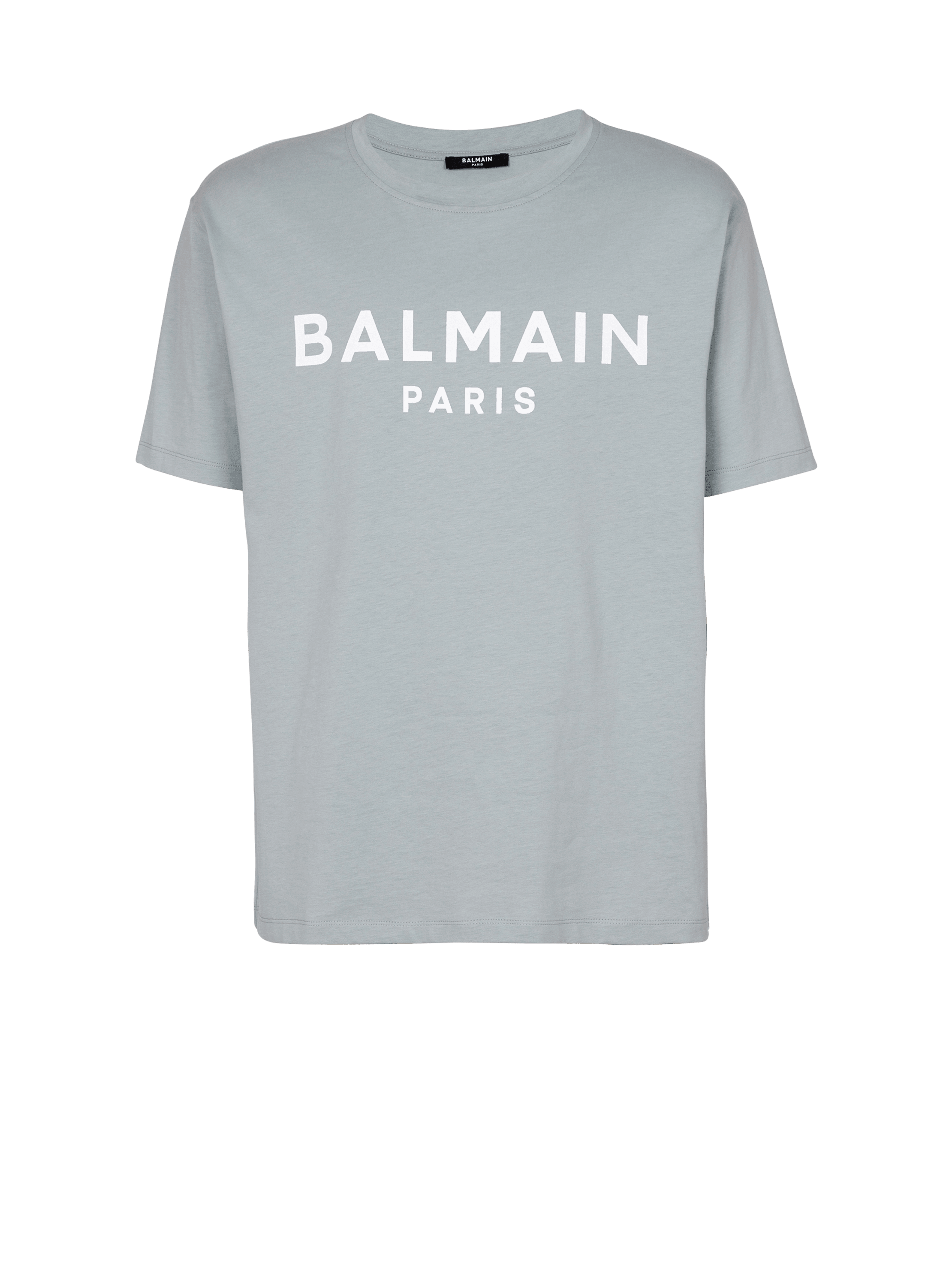 Kurzärmeliges T-Shirt mit Balmain Paris-Print
