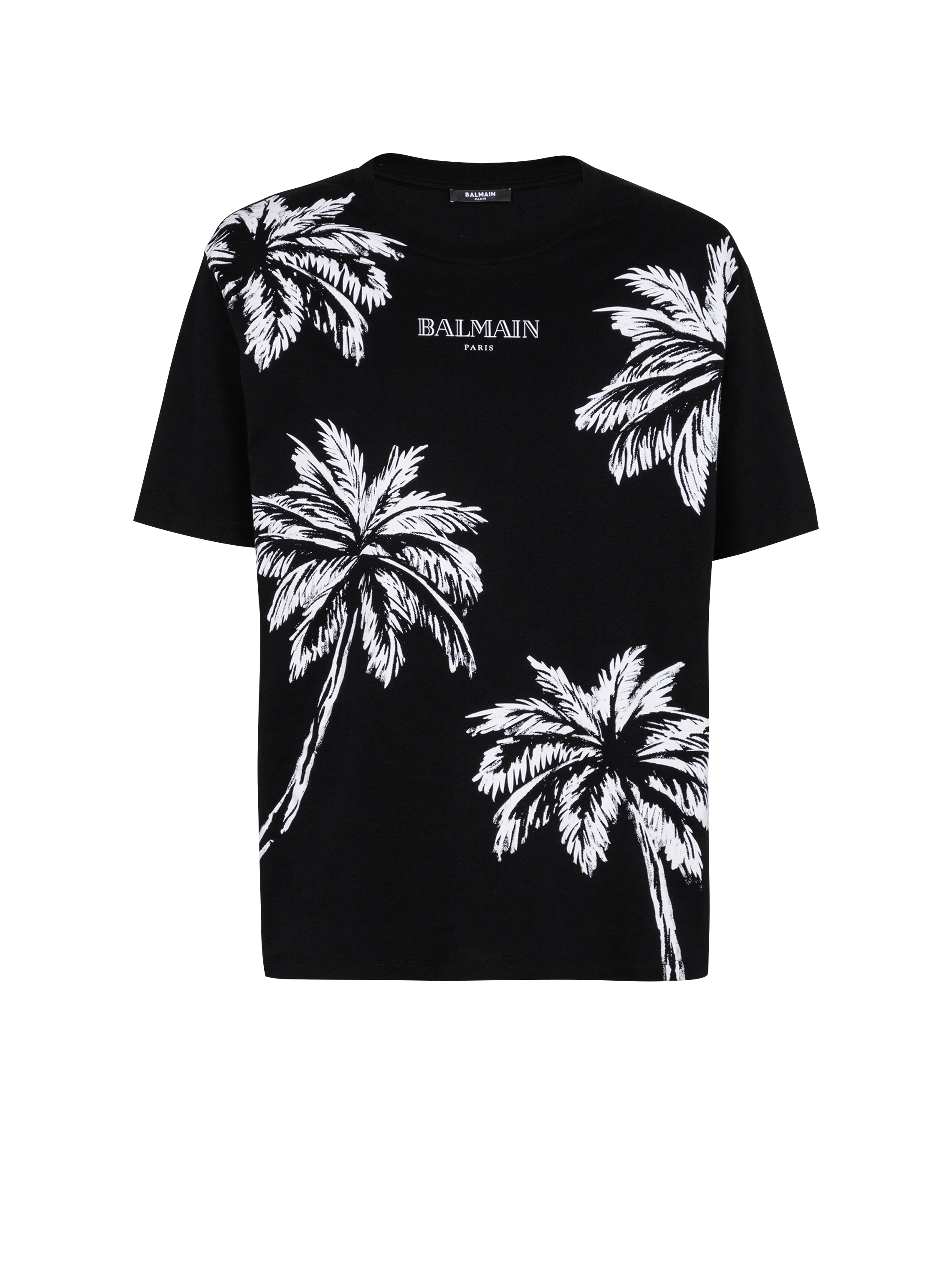 Balmain Vintage T-Shirt mit Palmenprint