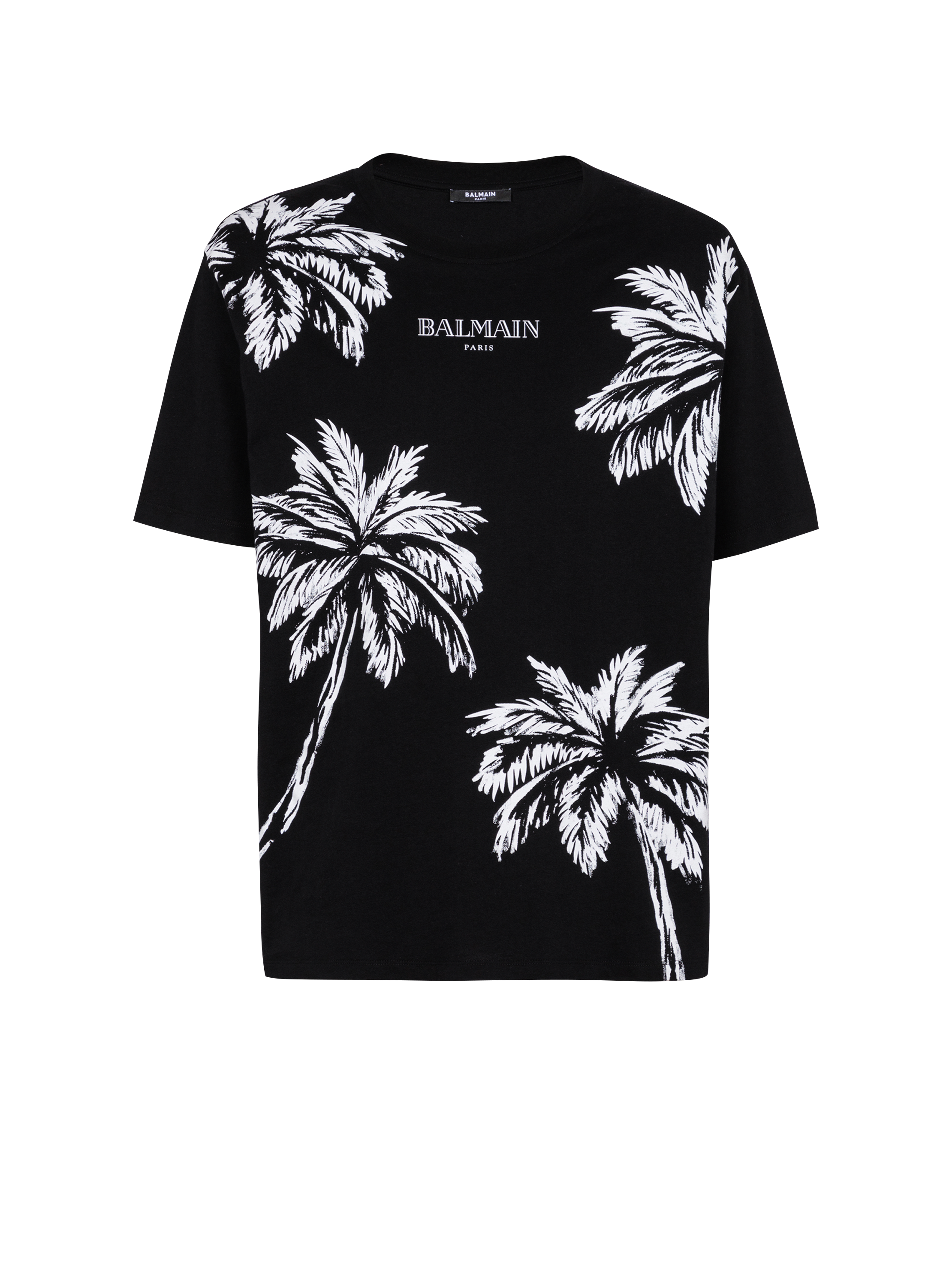 Balmain ヴィンテージ パームツリープリント Tシャツ