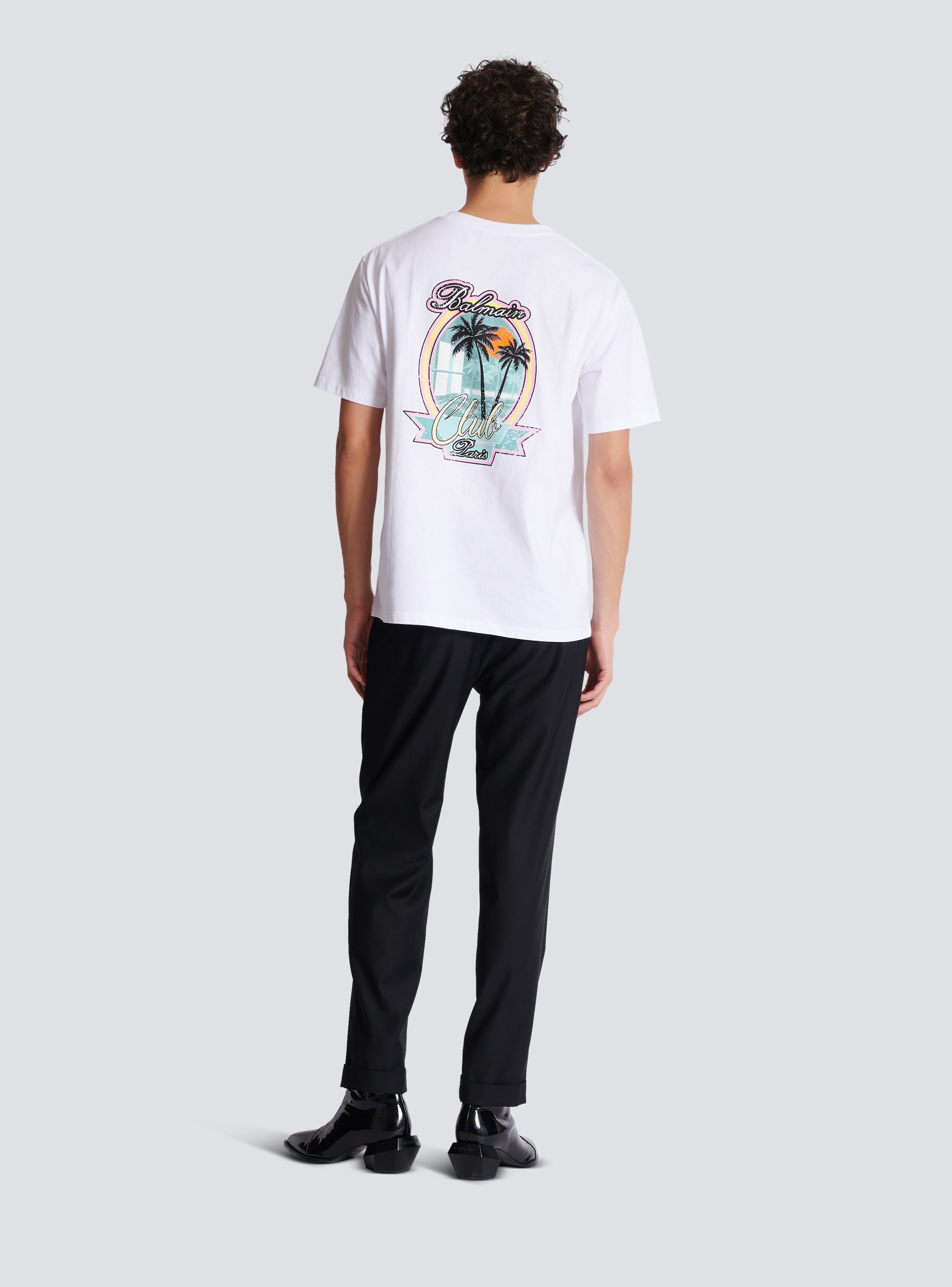 Bedrucktes T-Shirt Club Balmain Signature