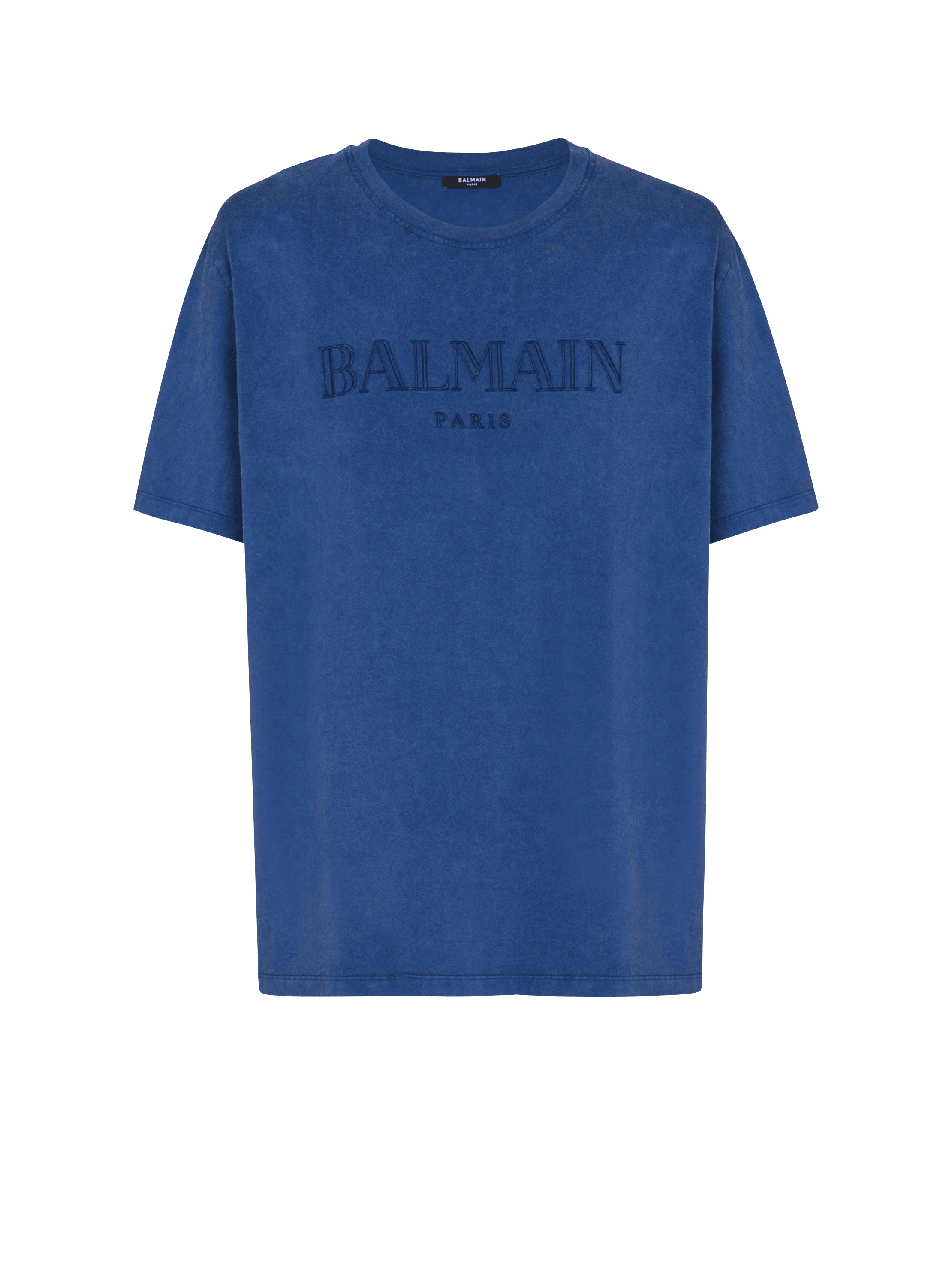 Loose T-shirt with vintage Balmain embroidery