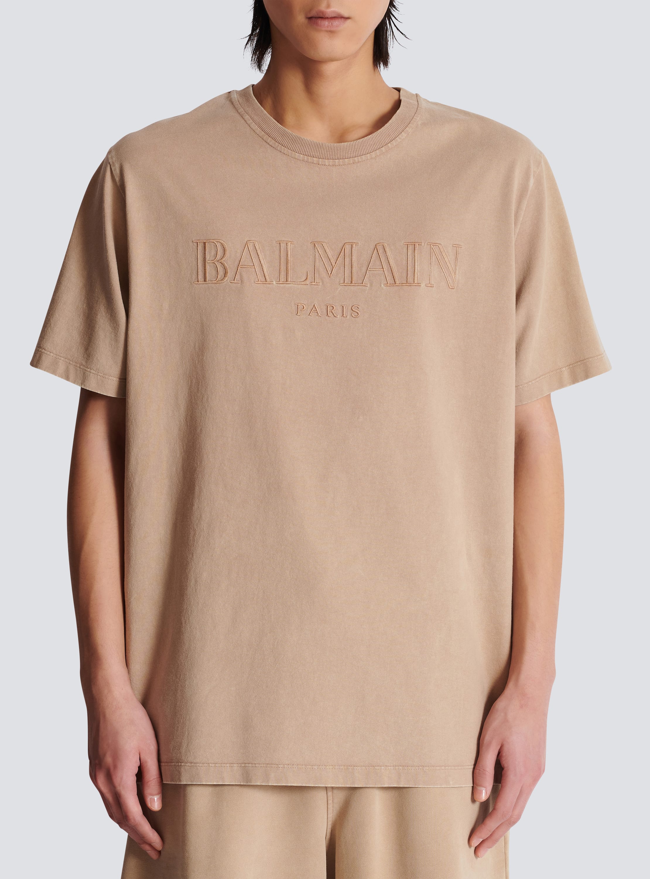 Balmain logo t shirt best sale